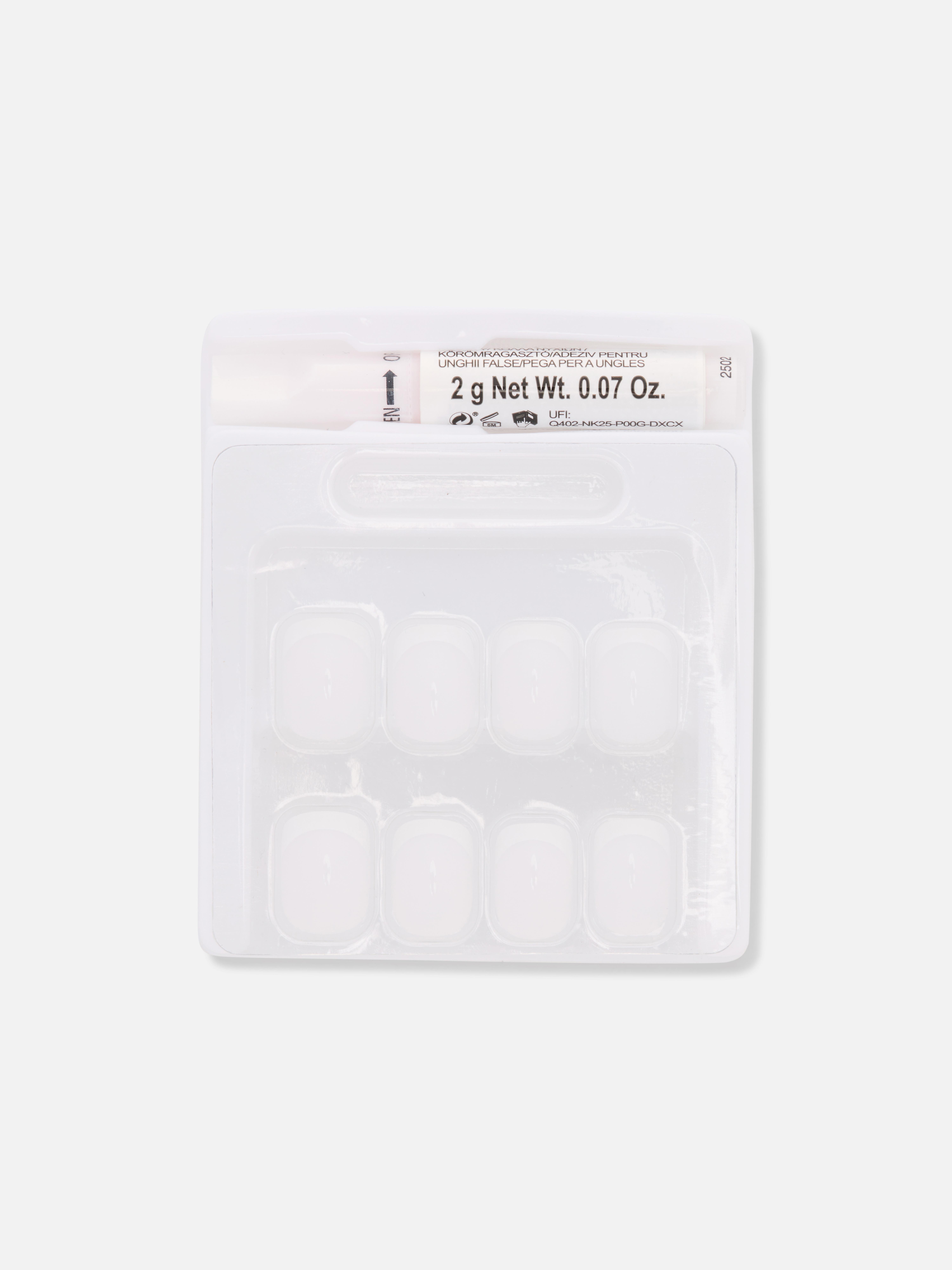 PS... French Tip Square Gloss False Nails