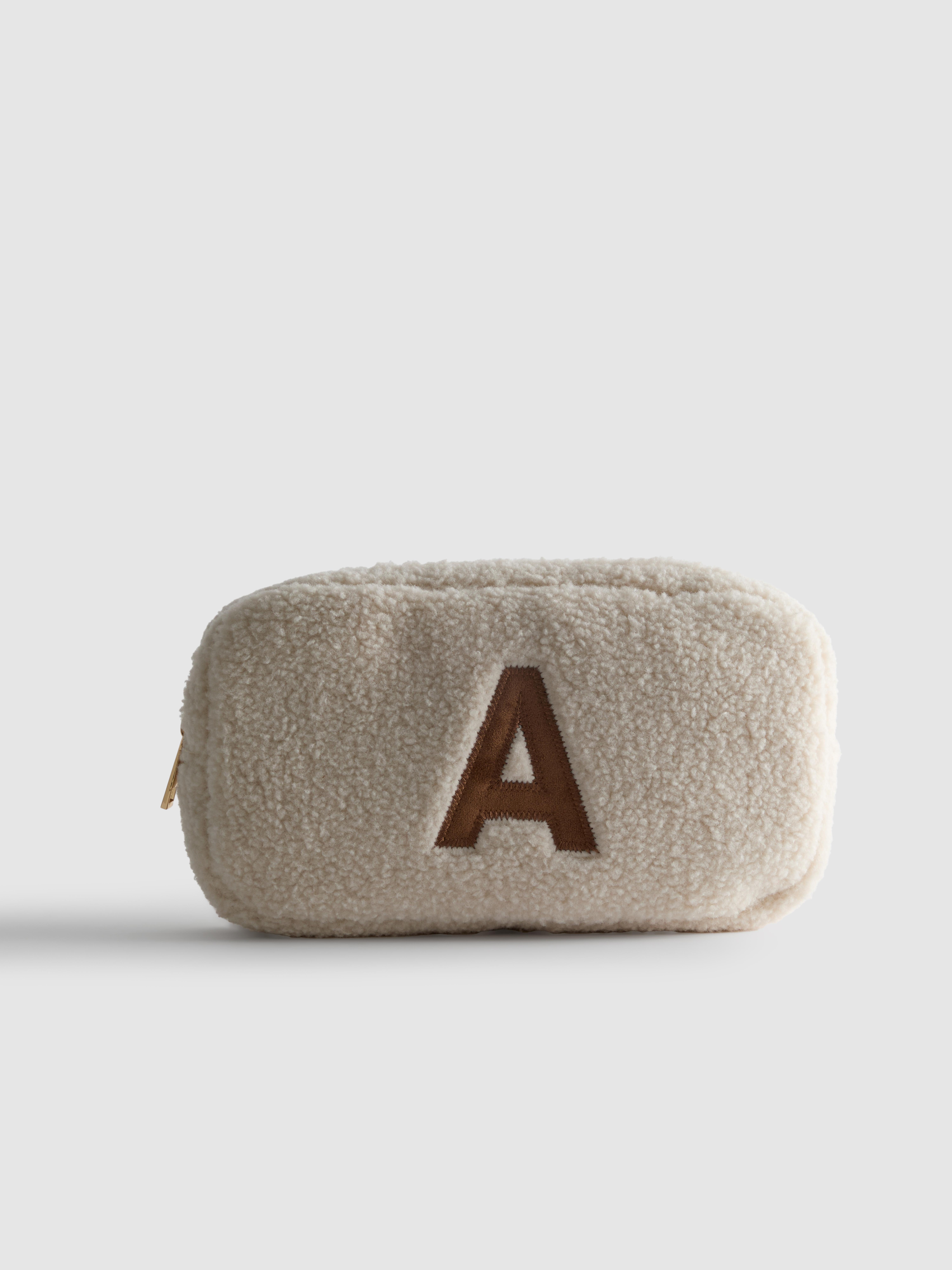 Borg Initial Makeup Bag