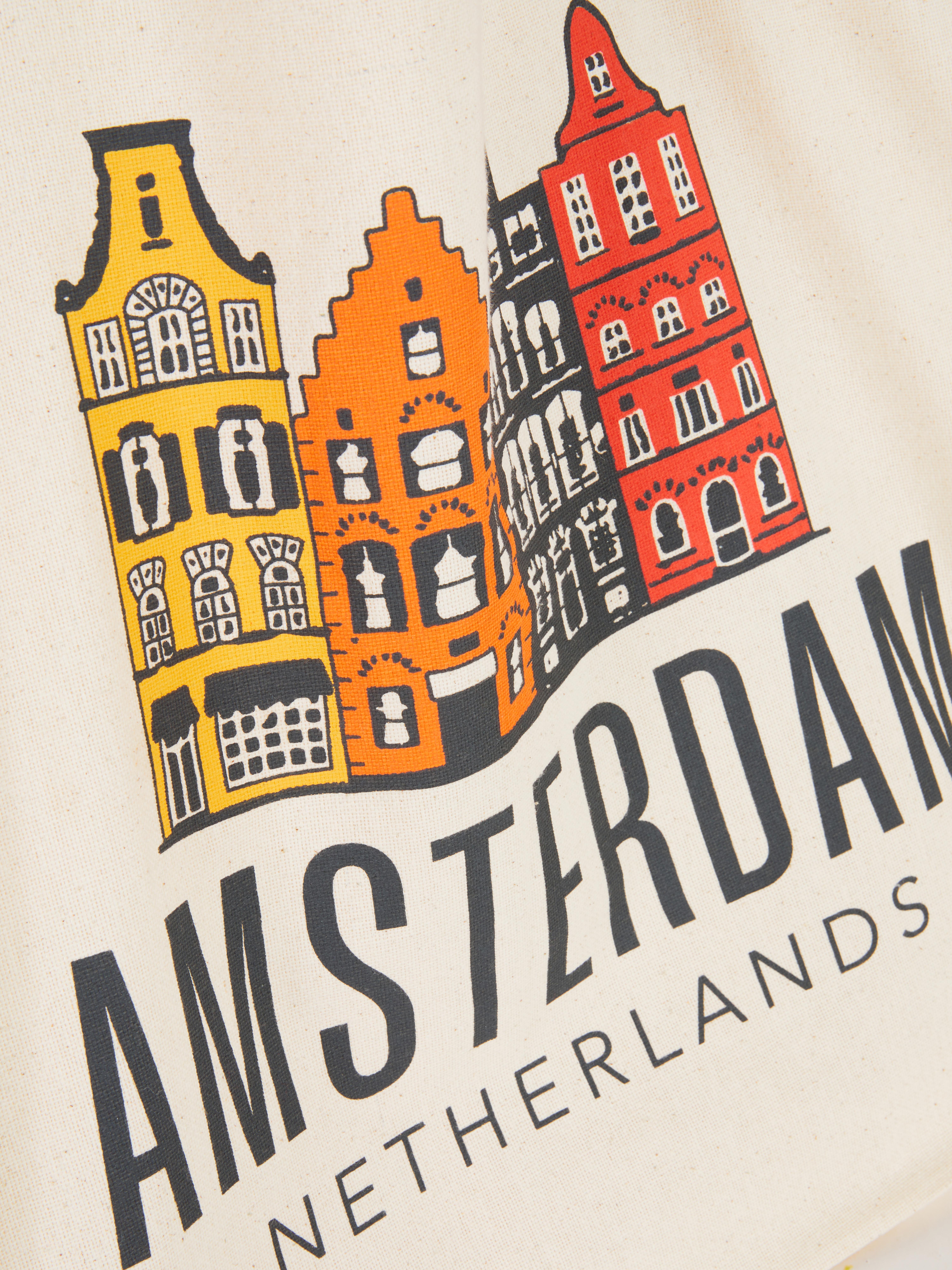 Katoenen draagtas met stadsprint
