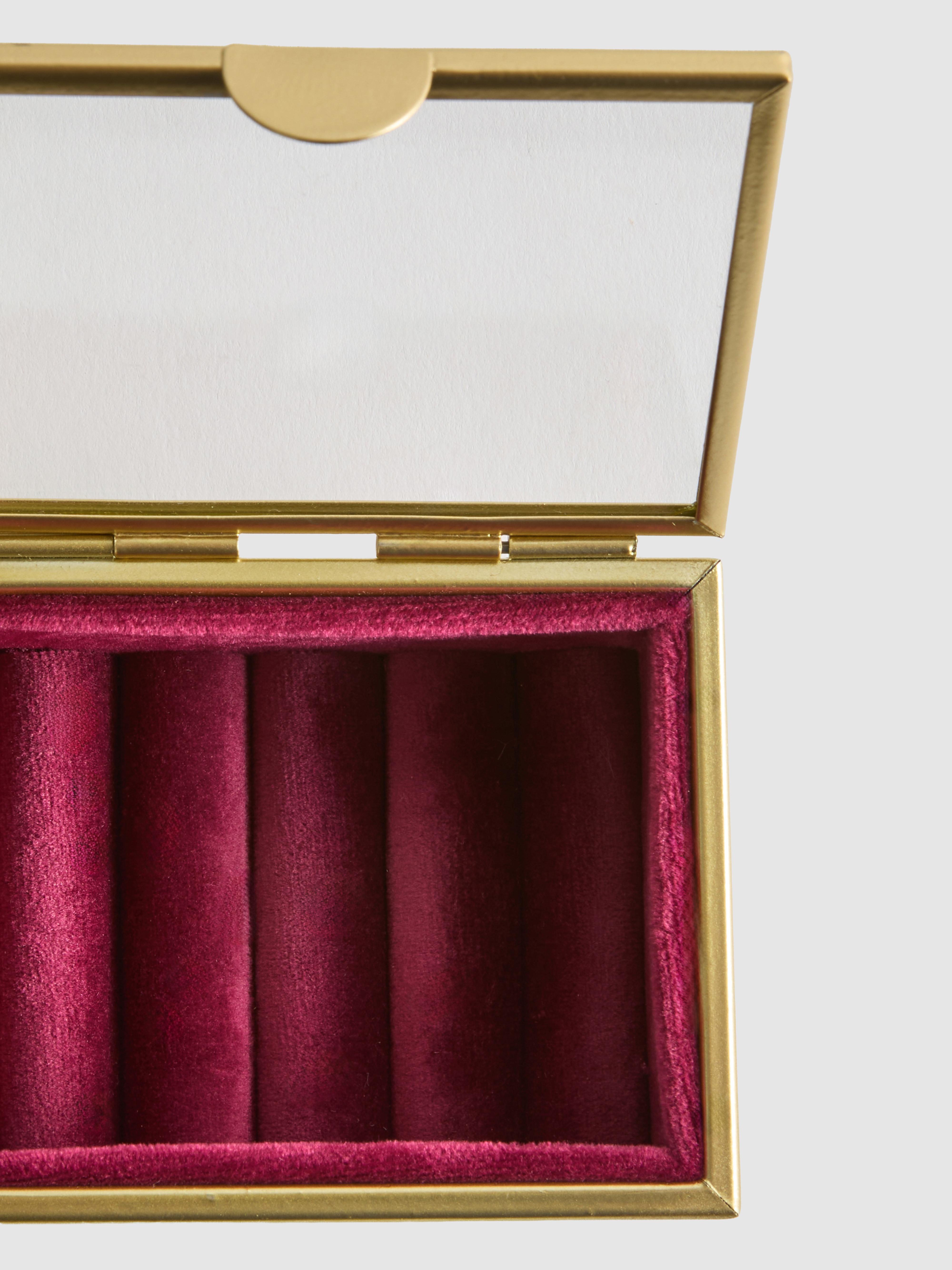 Boîte à bijoux matelassée