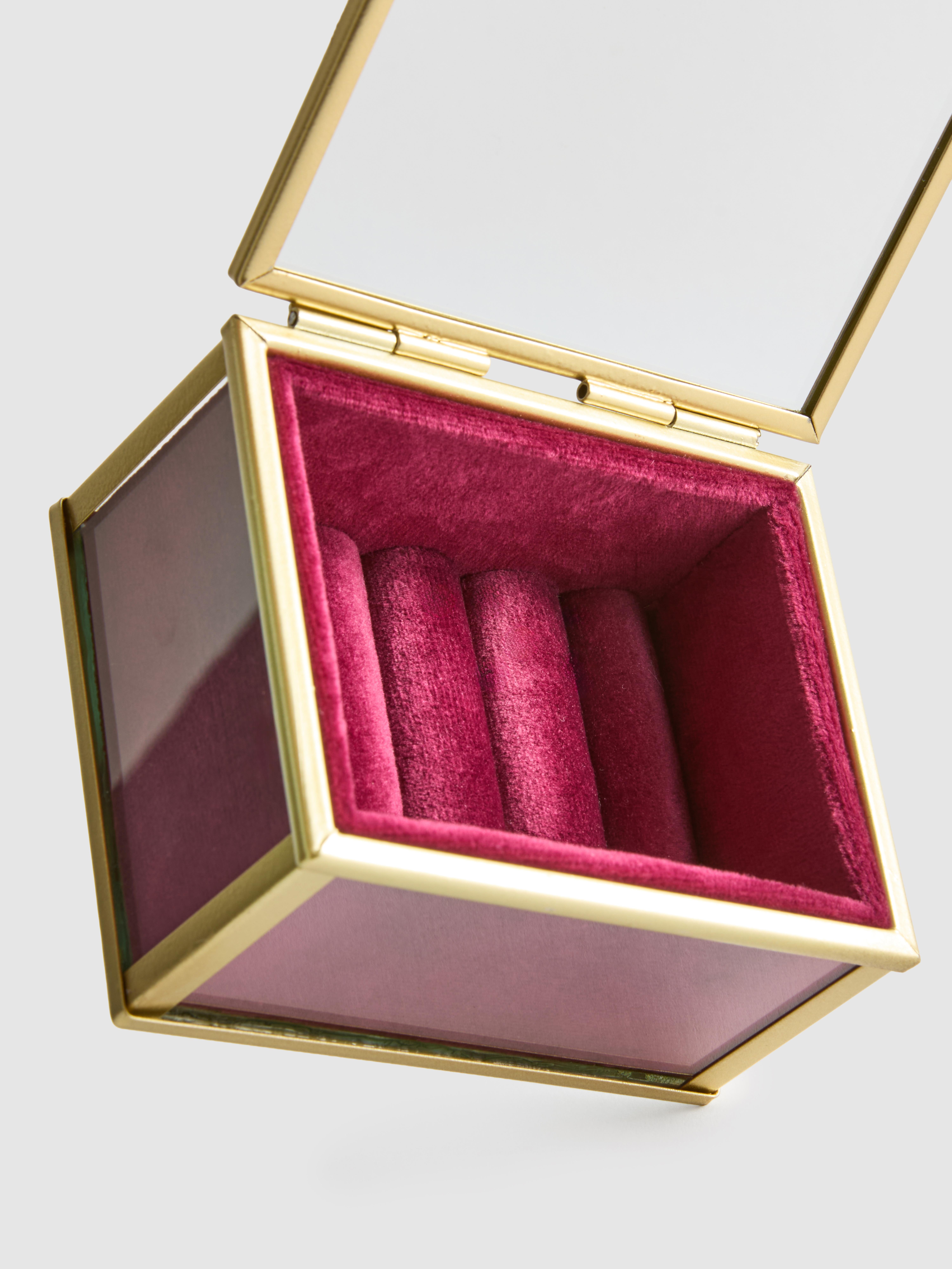 Boîte à bijoux matelassée