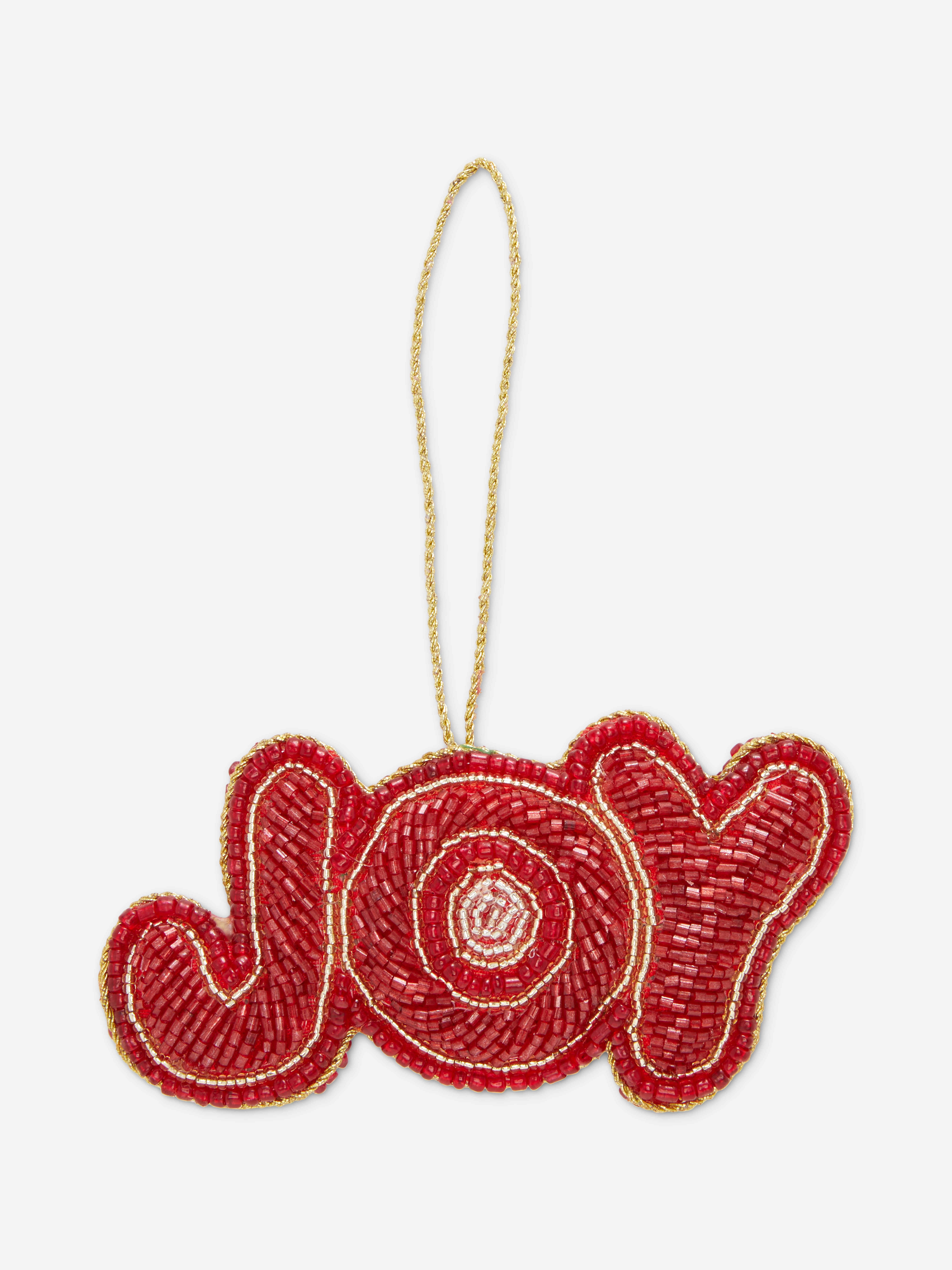 Beaded Hanging Christmas Decoration