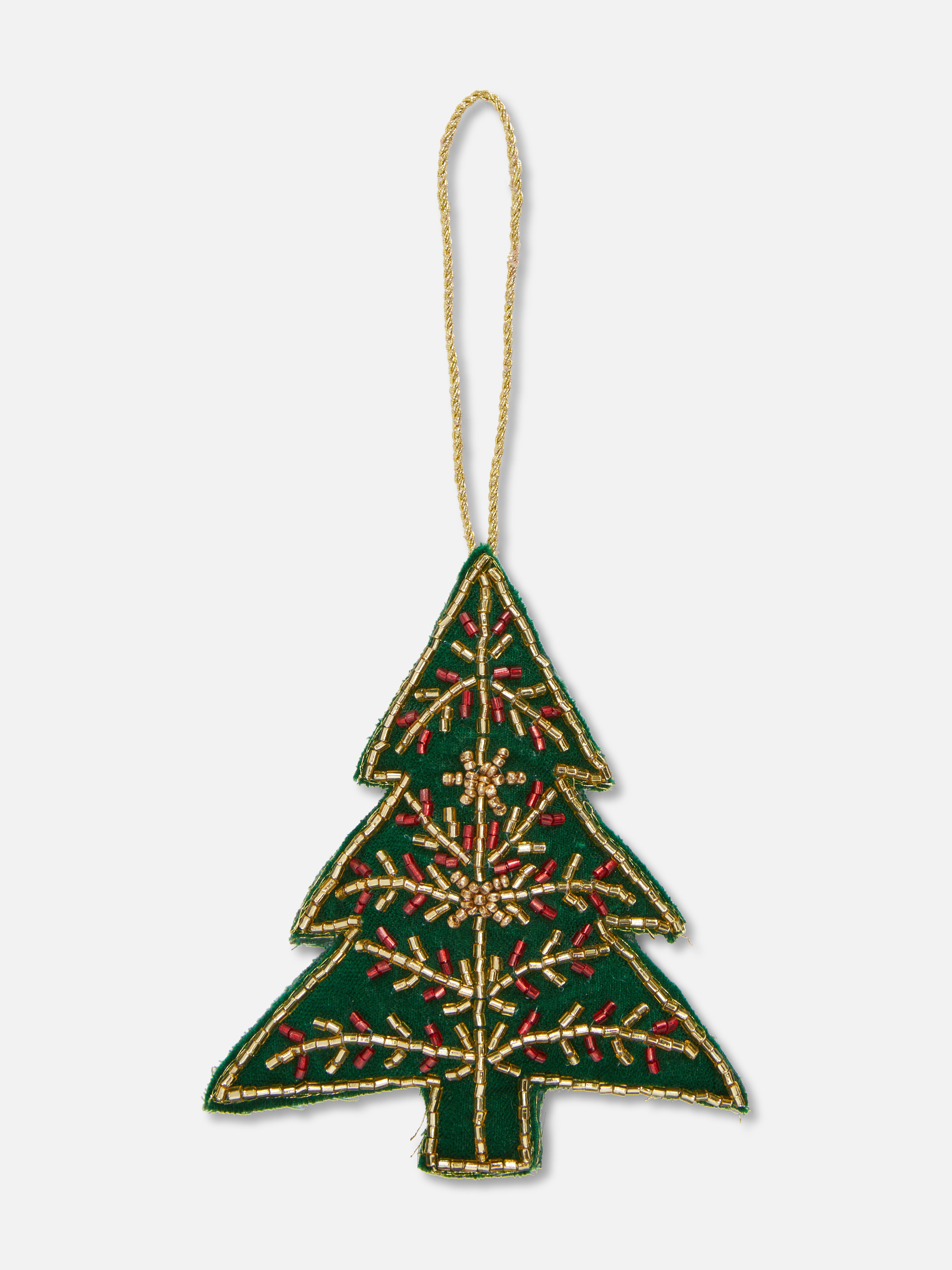 Beaded Hanging Christmas Decoration