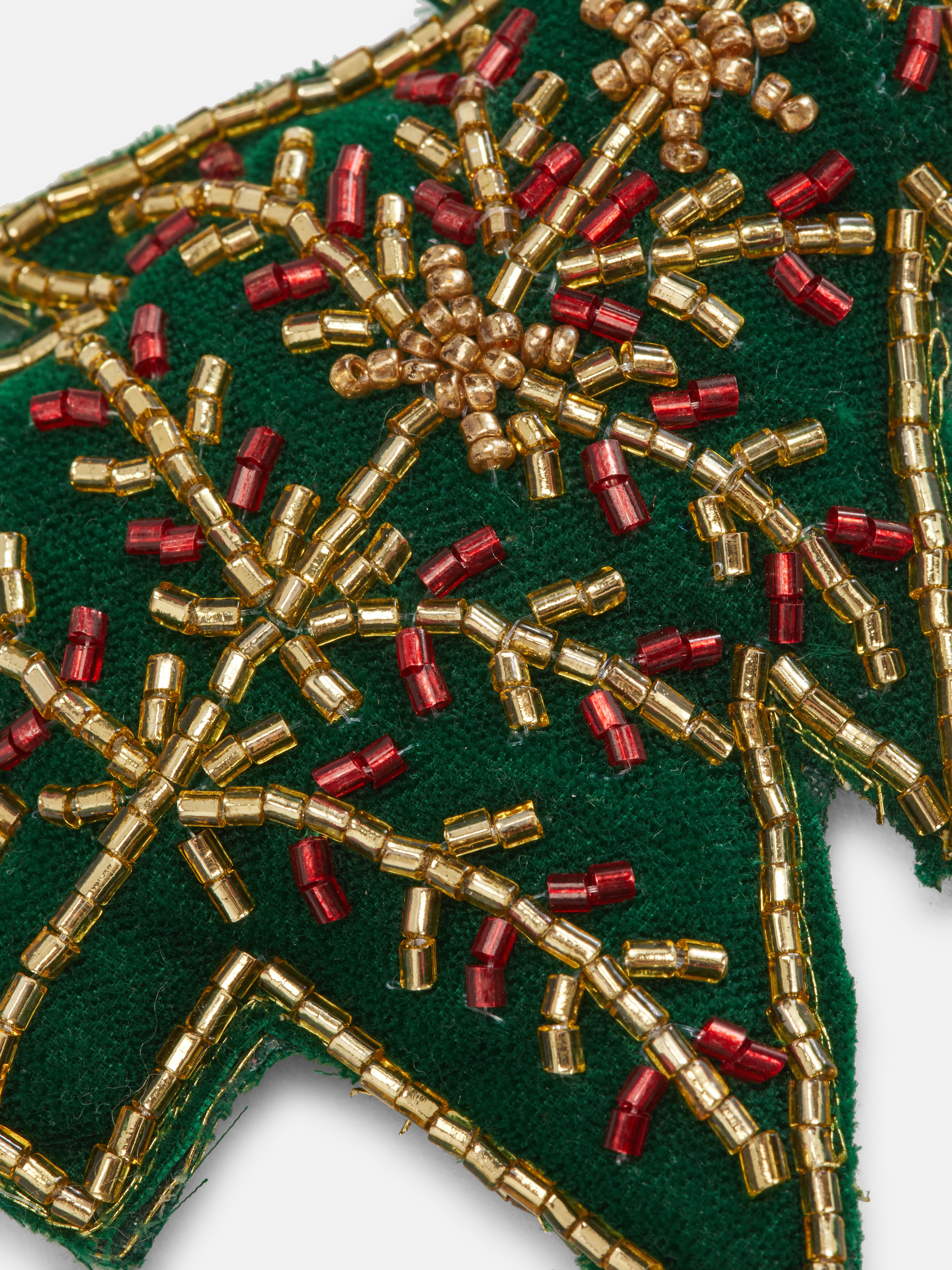 Beaded Hanging Christmas Decoration