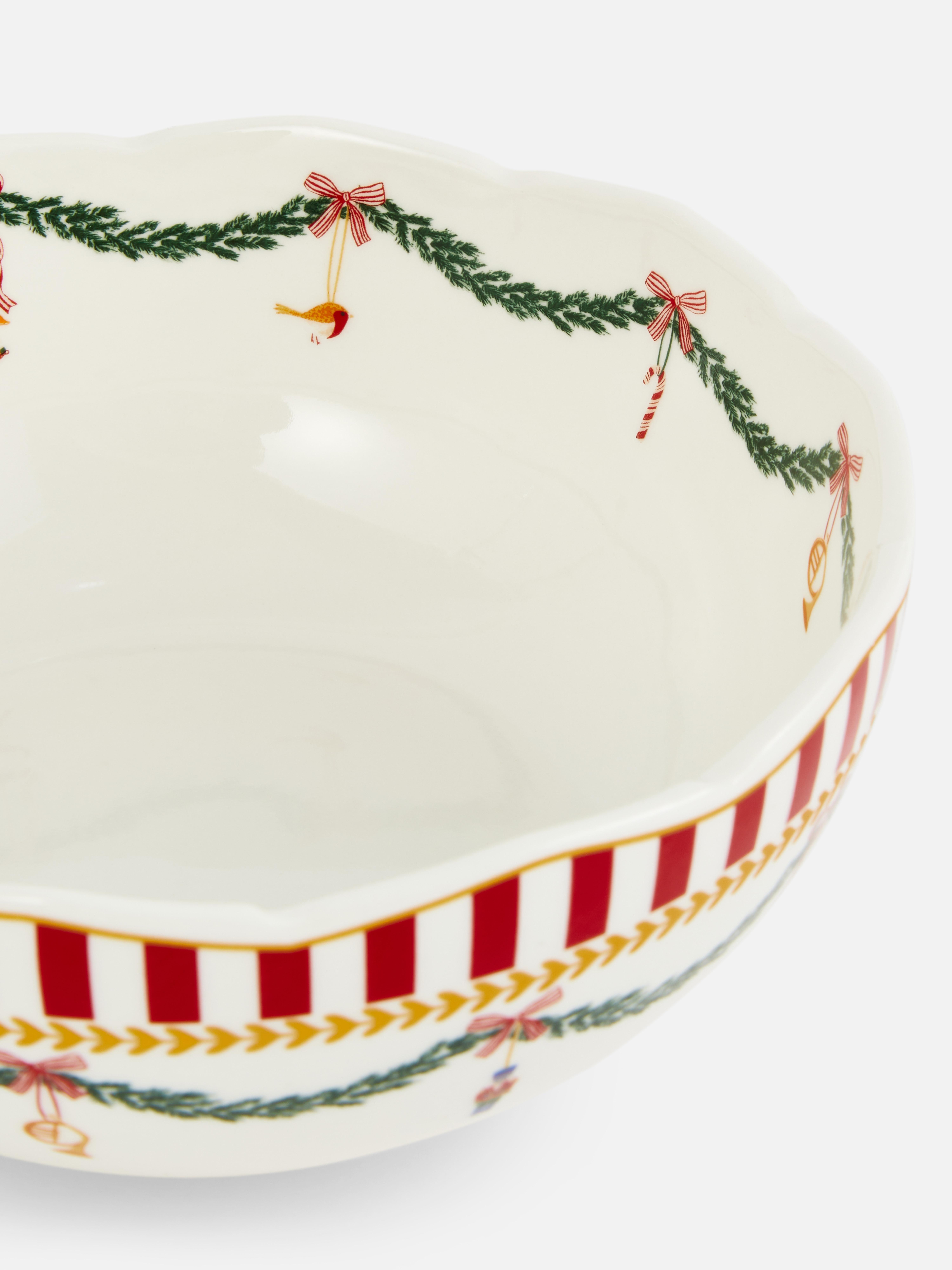 Traditional Christmas Cereal Bowl