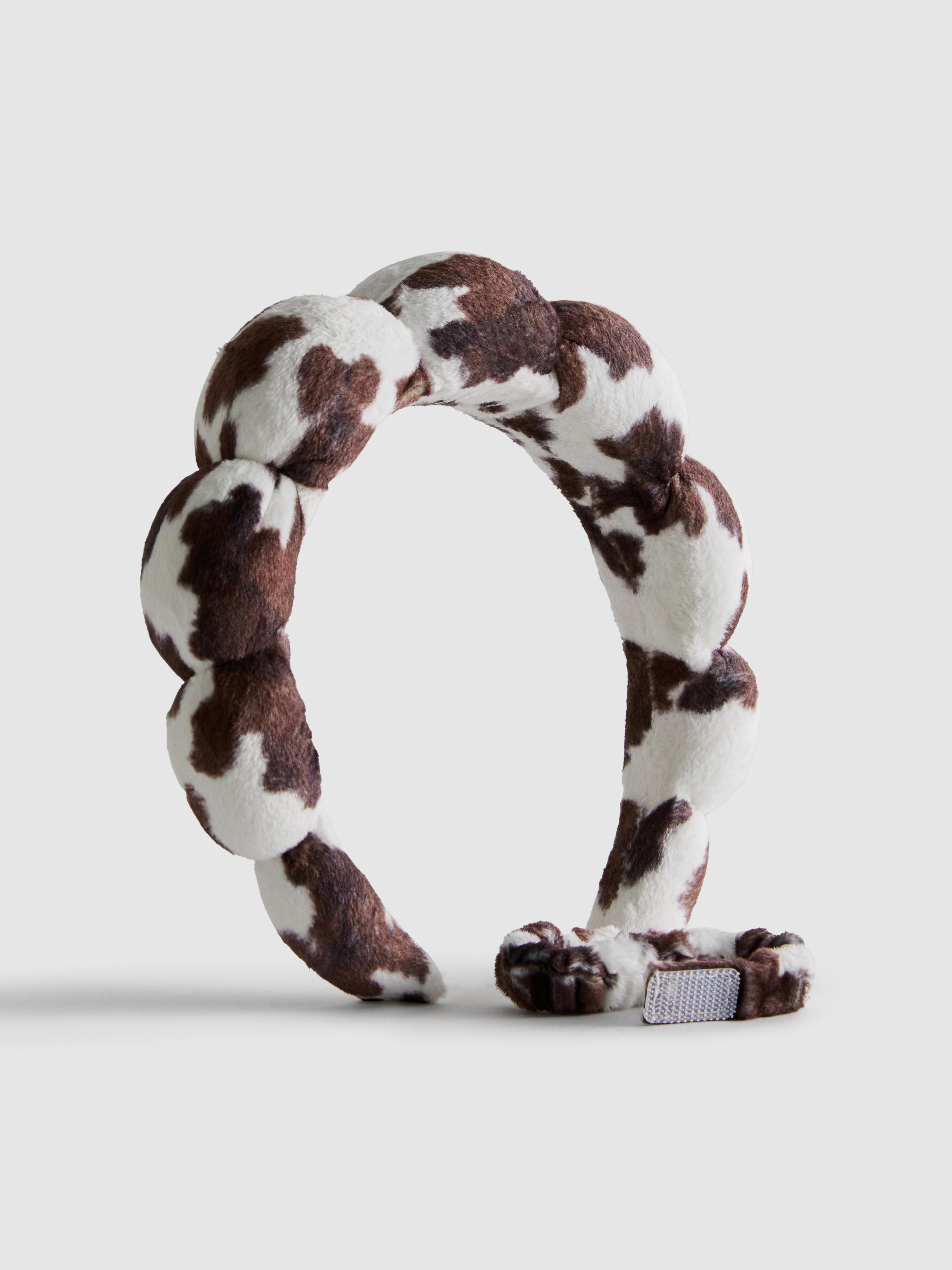 Cow Print Spa Headband