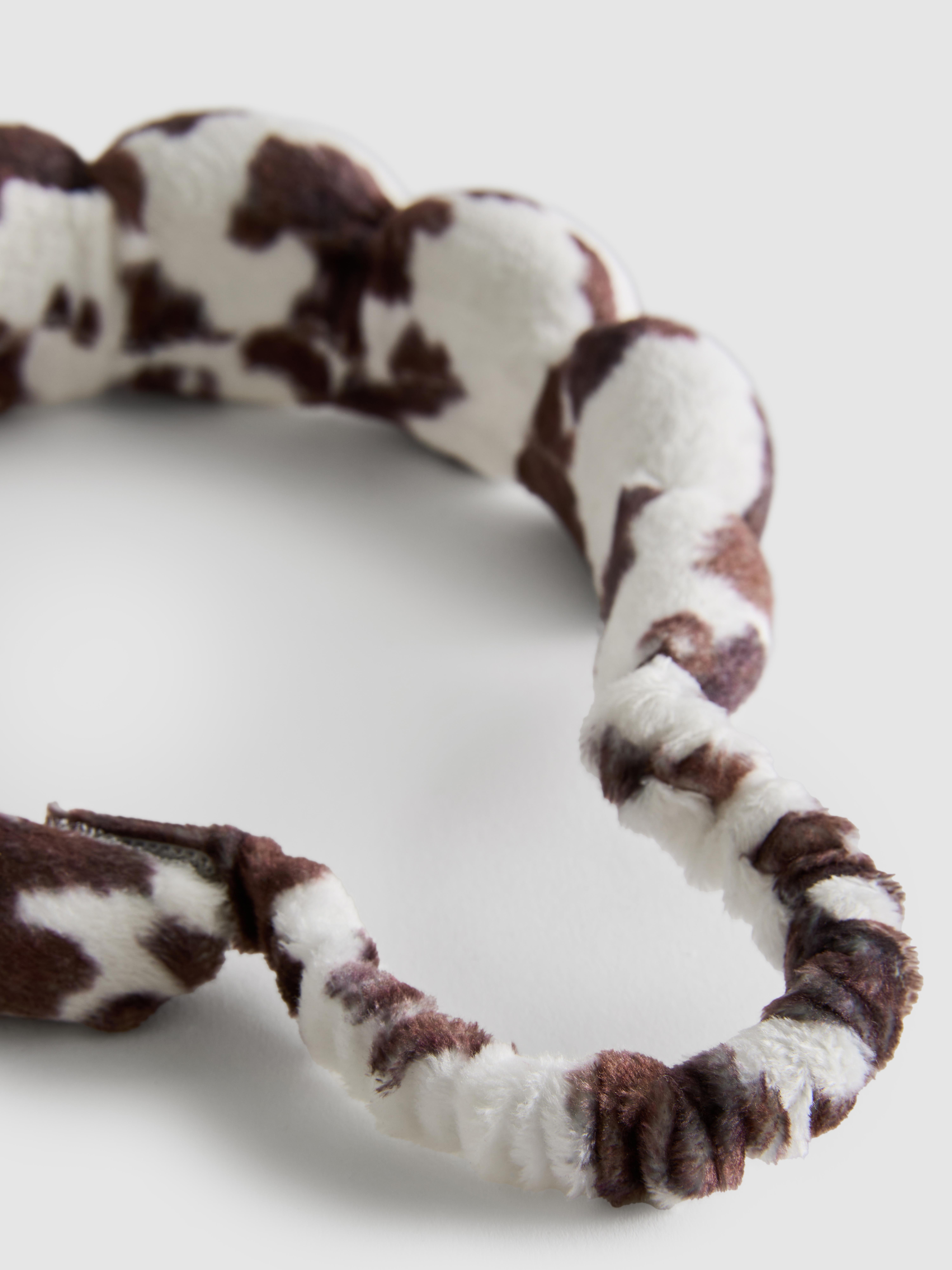 Cow Print Spa Headband