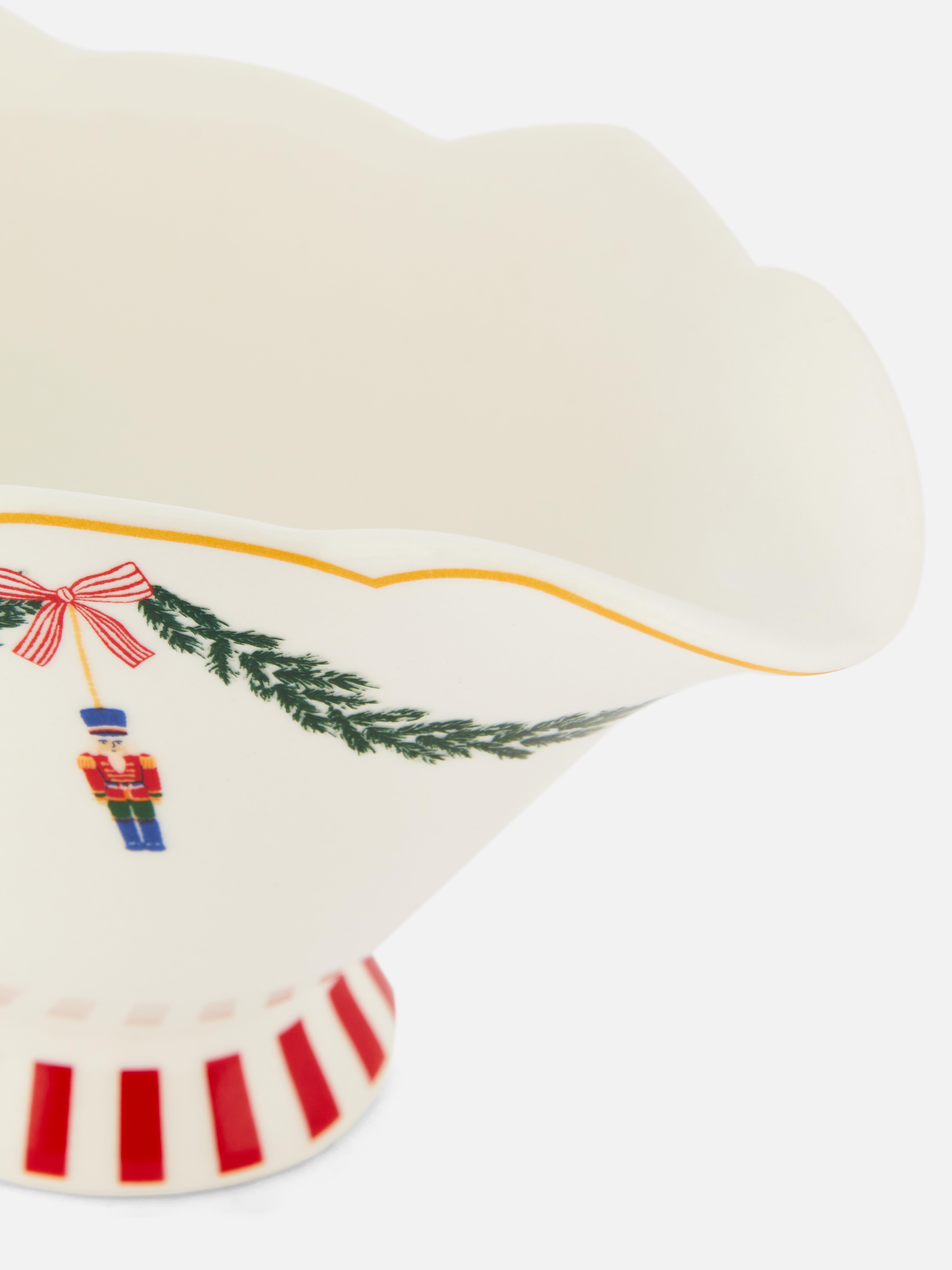 Ceramic Chriatmas Gravy Boat