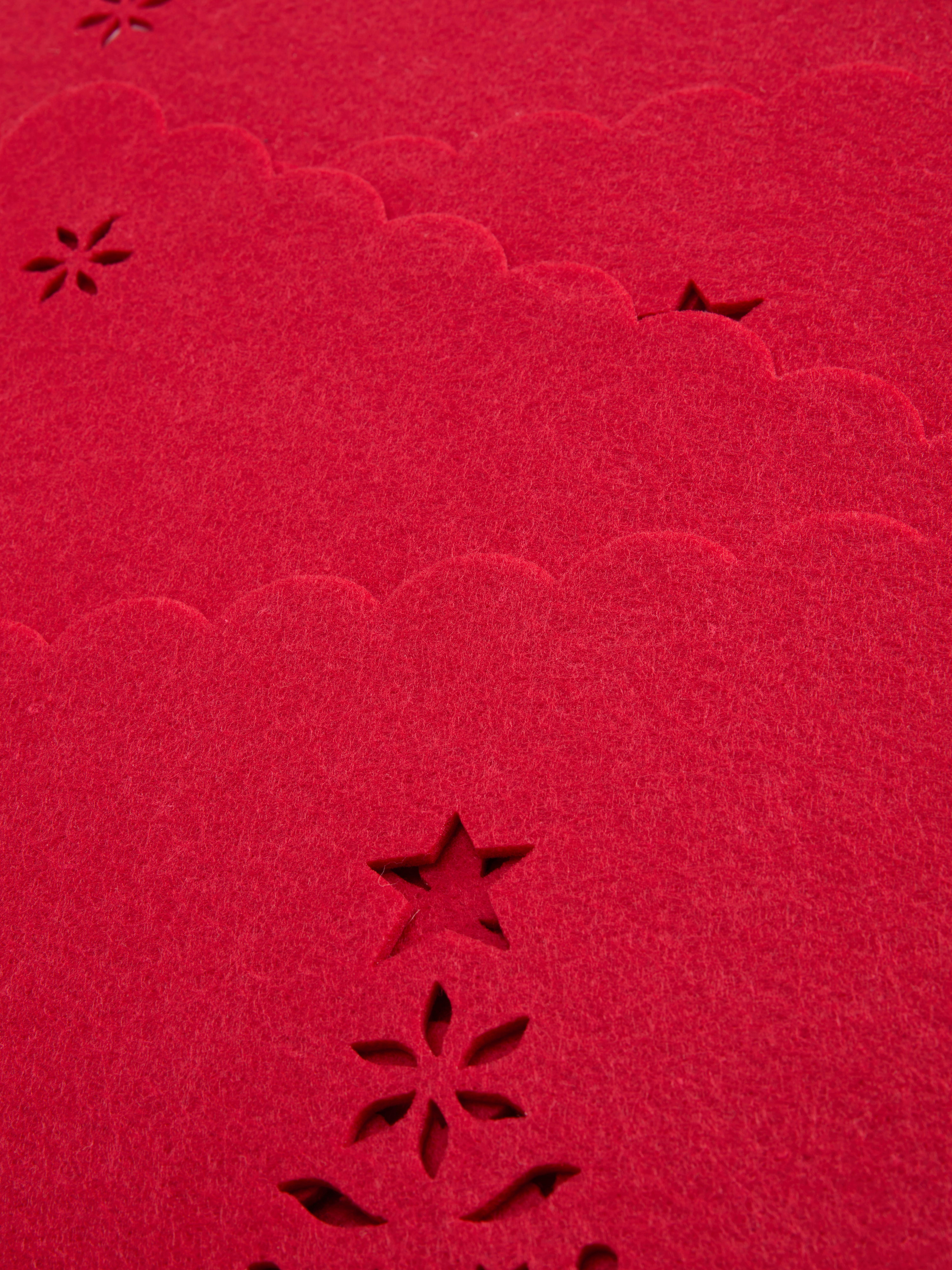 4pk Christmas Tree Cut-Out Placemats
