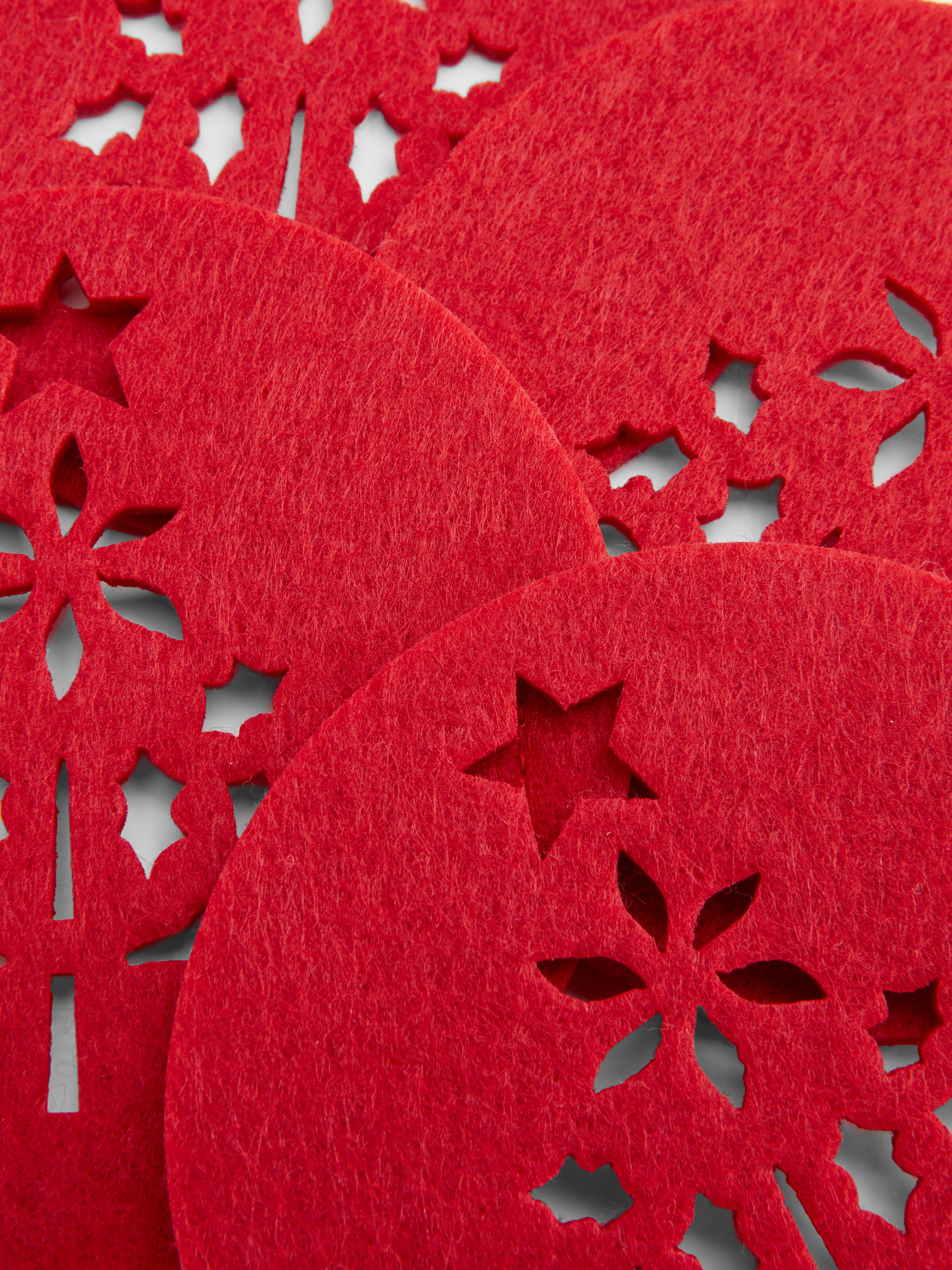 4pk Felt Christmas Tree Coasters