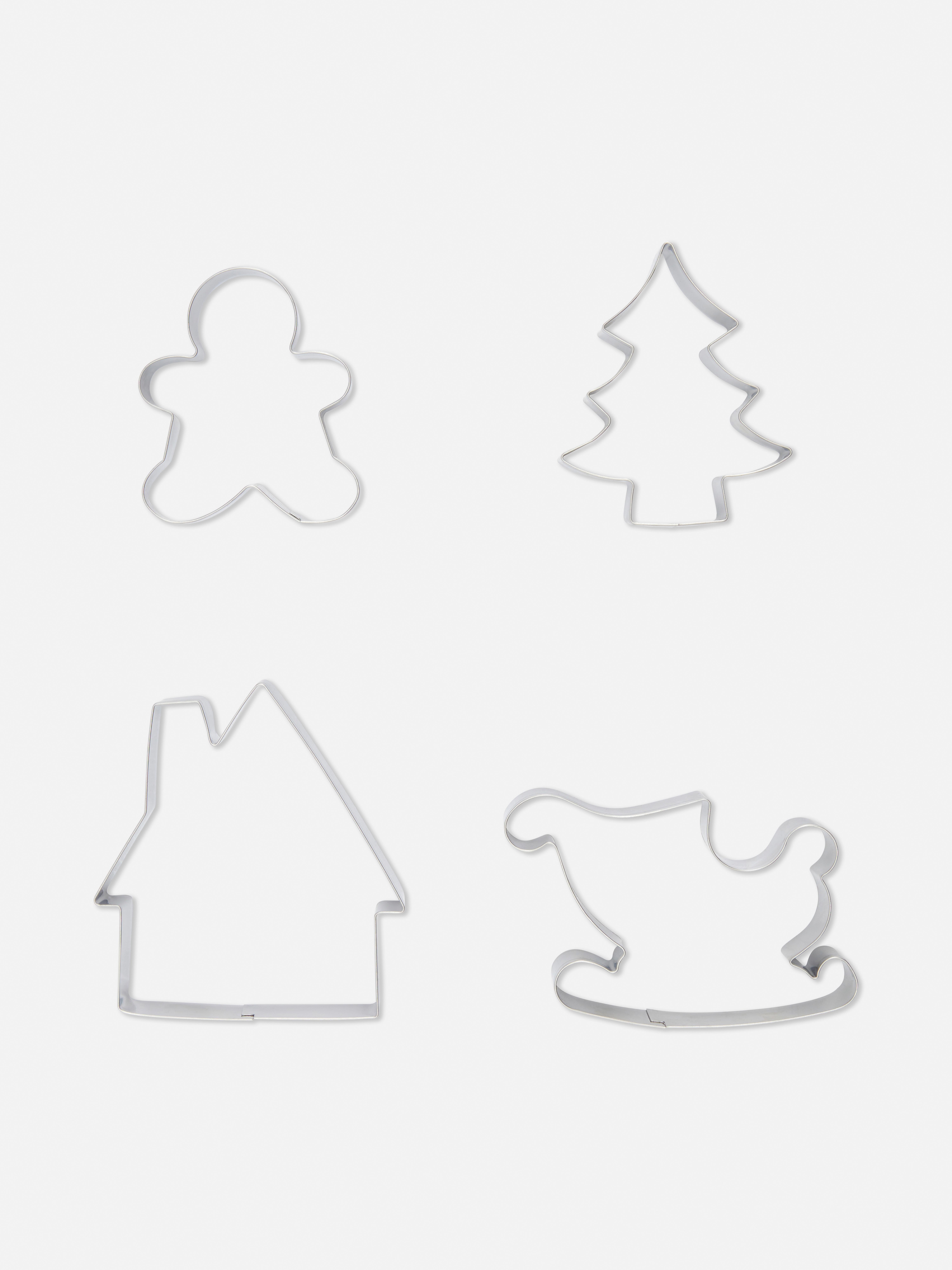 4pk Christmas Cookie Cutters
