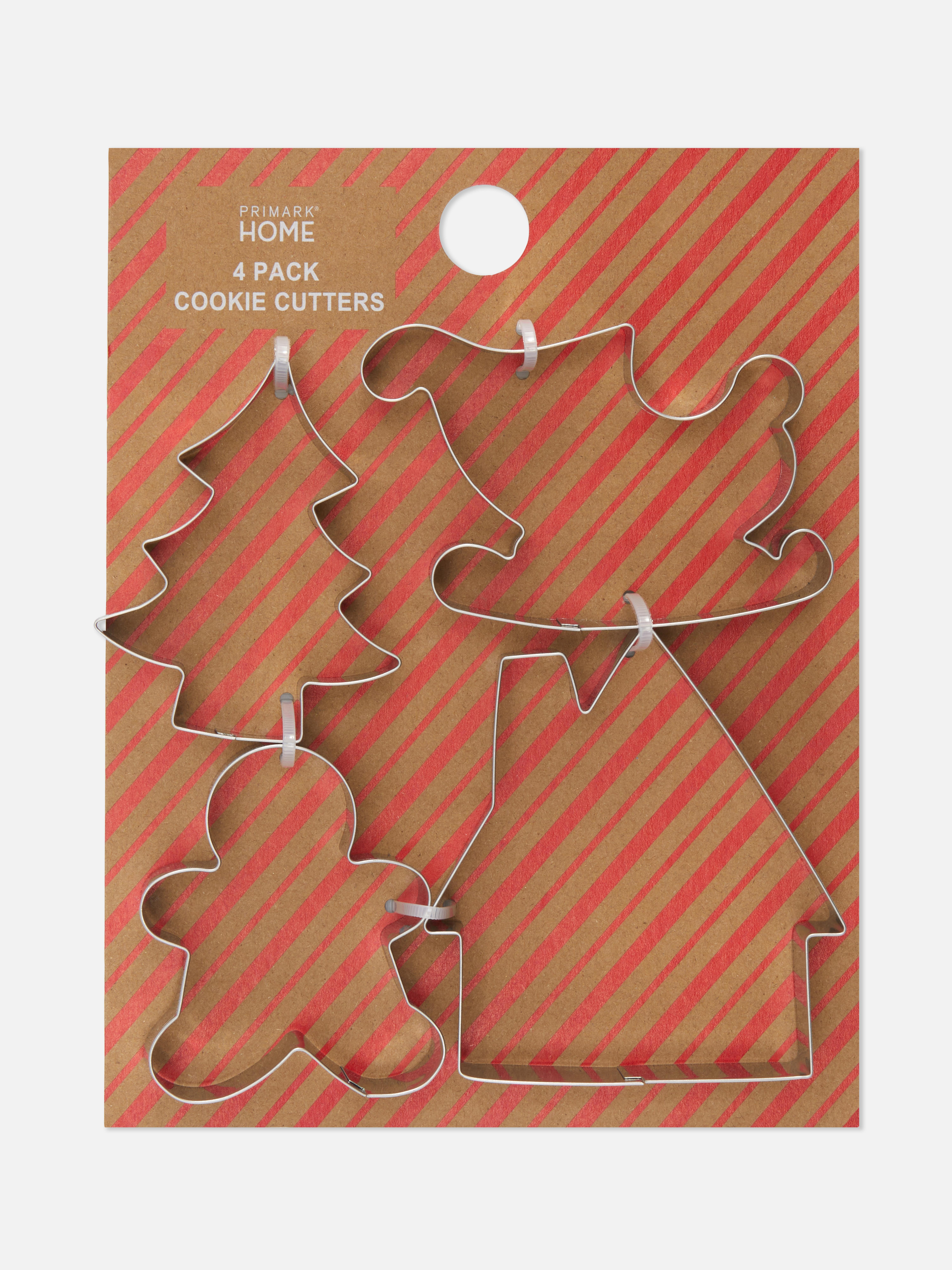 4pk Christmas Cookie Cutters