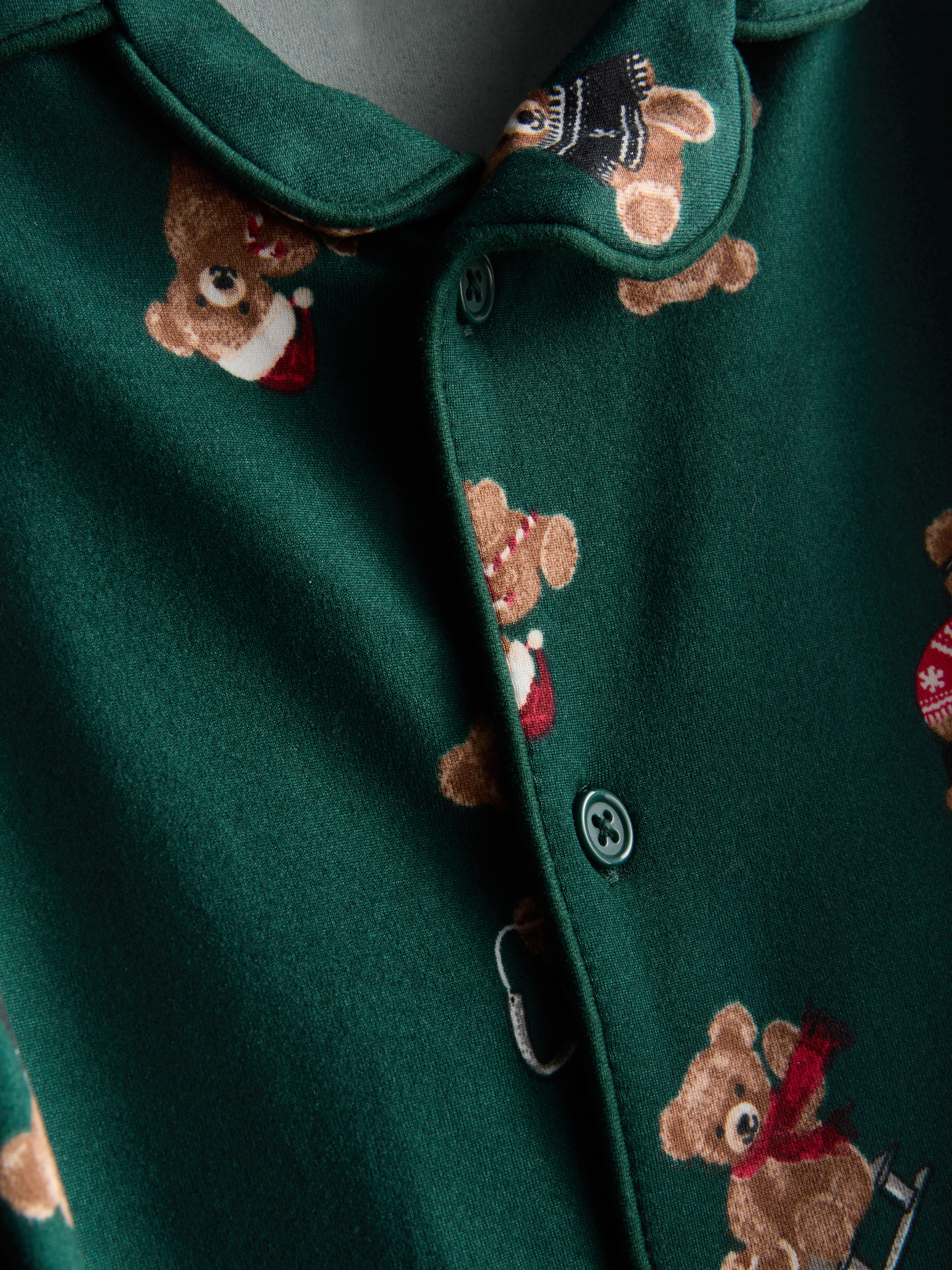 0-36mths | Baby’s Green Bear Family Christmas Pyjamas