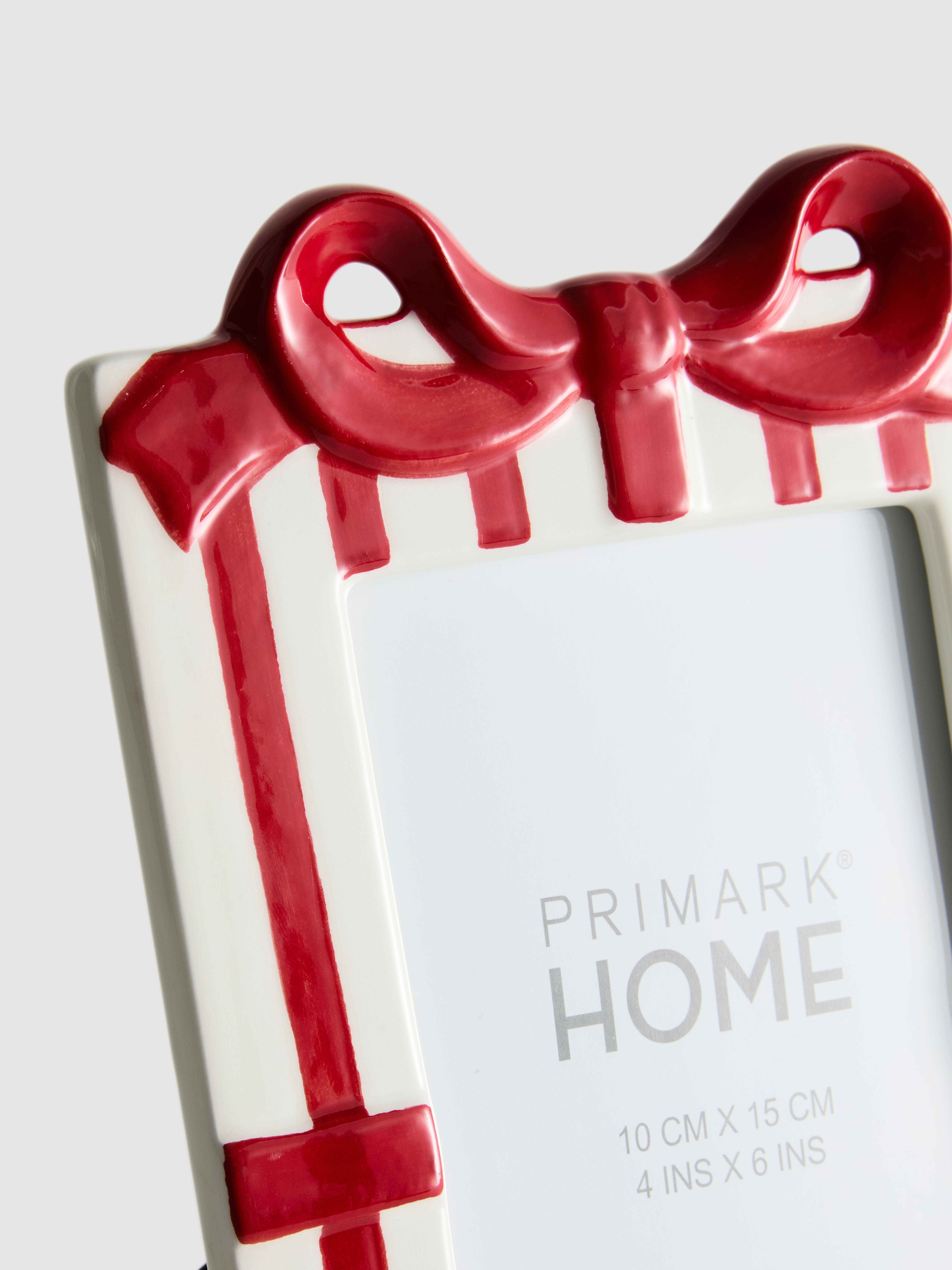 Christmas Bow Photo Frame 10x15cm (4x6in)