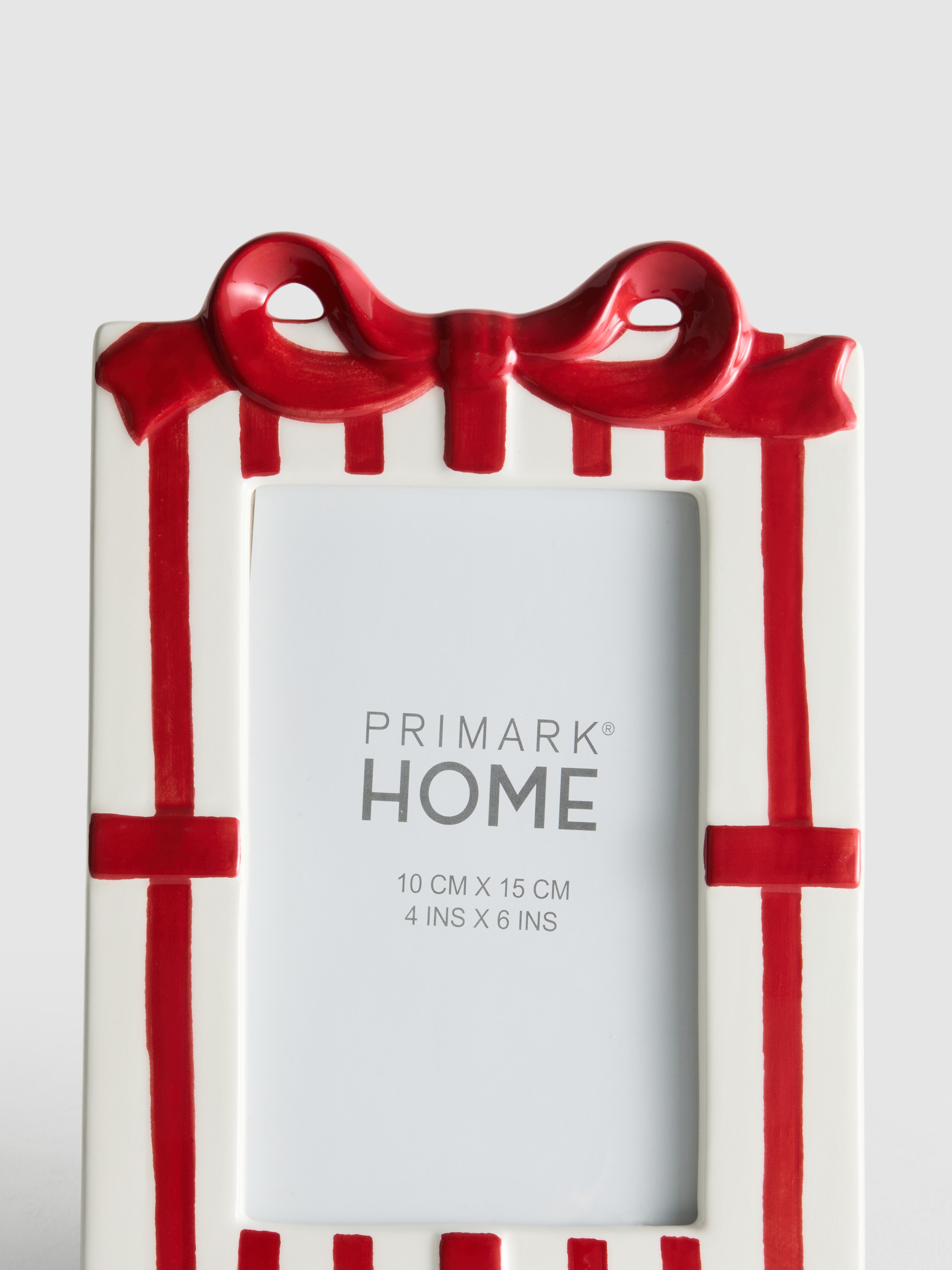 Christmas Bow Photo Frame 10x15cm (4x6in)
