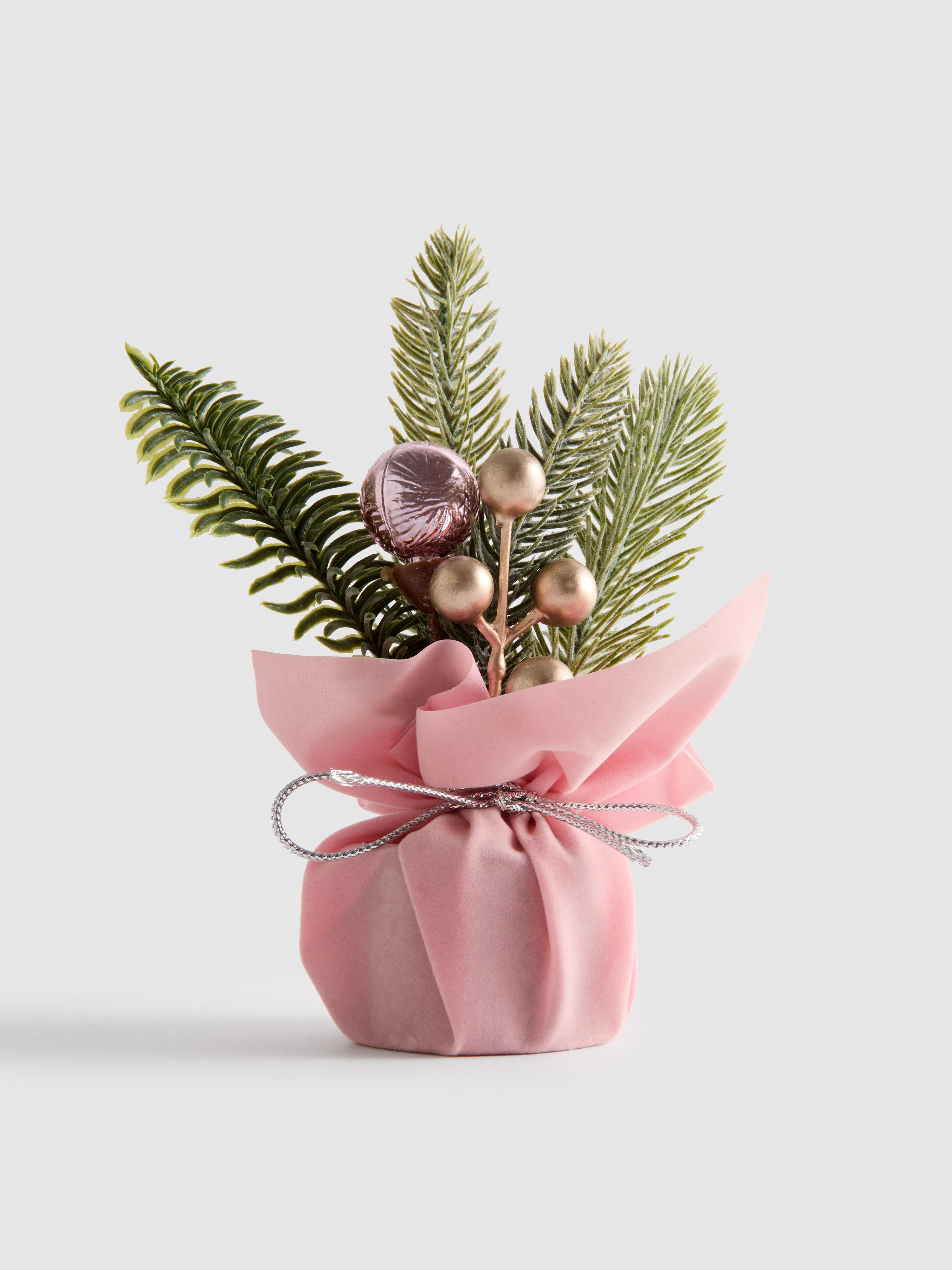 Faux Pine Festive Floral Display