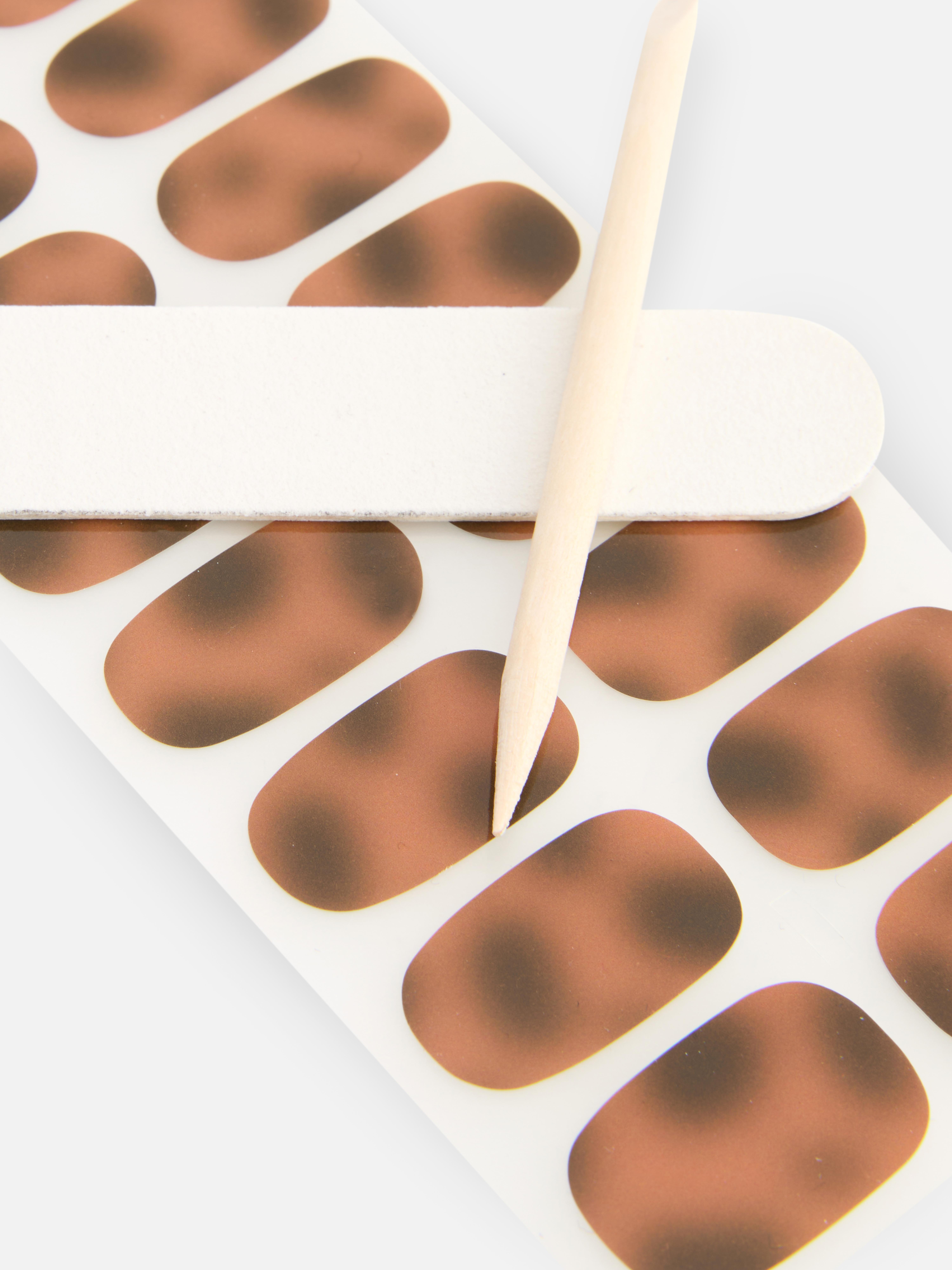 Autocollants gel pour ongles à motif animalier PS...