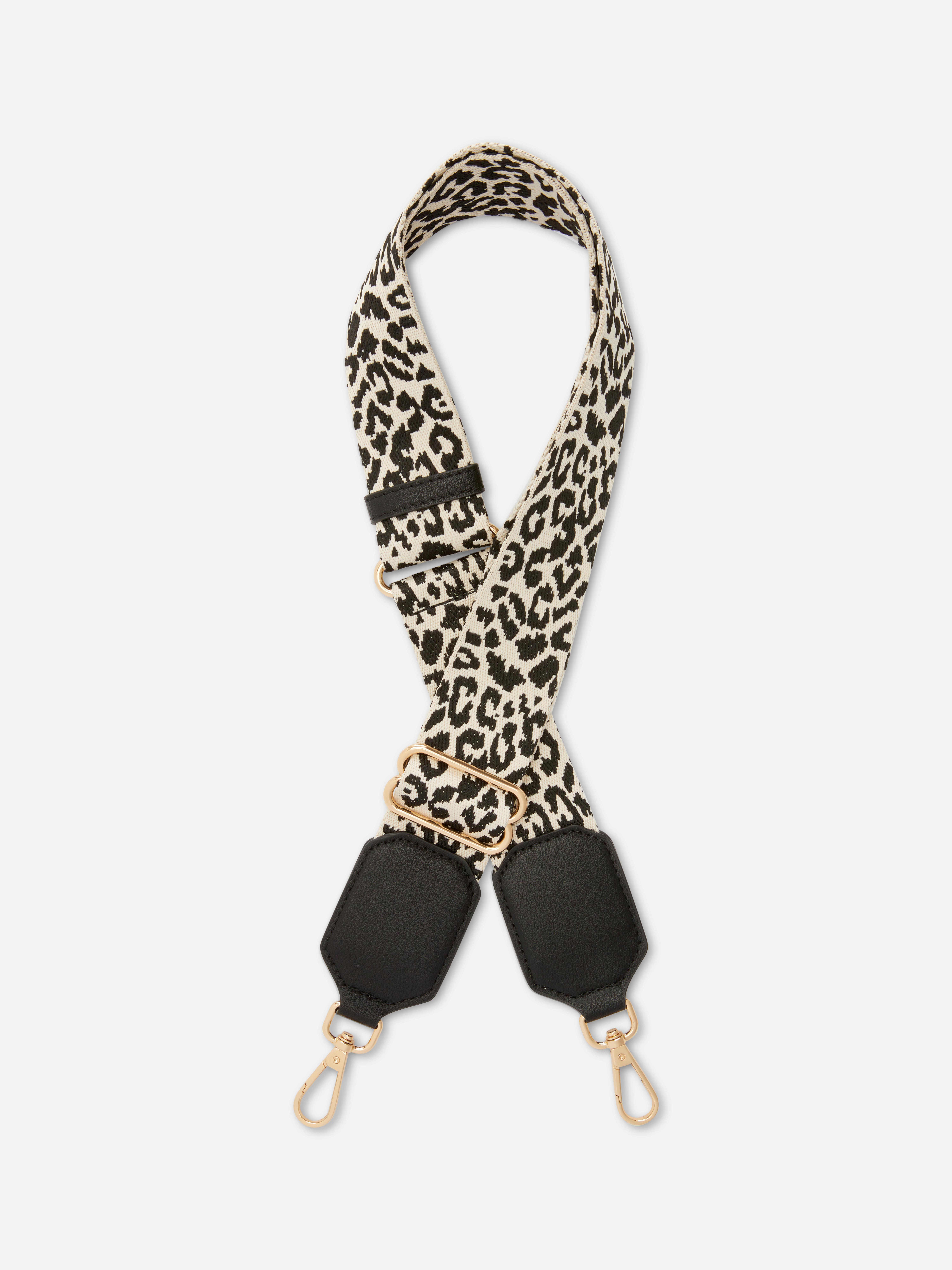 Patterned Adjustable Bag Strap Natural