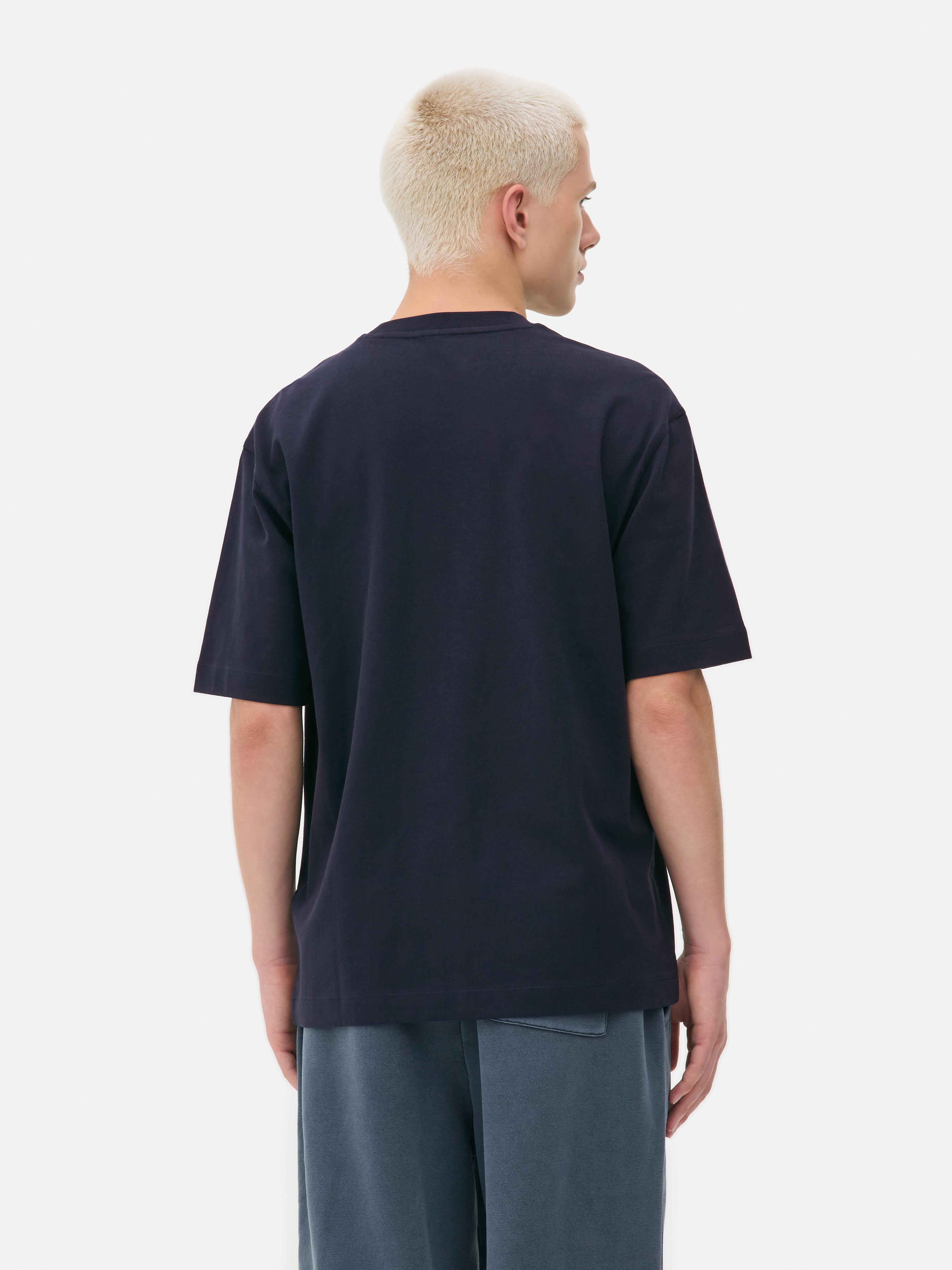 Kurzärmeliges T-Shirt in Blockfarben