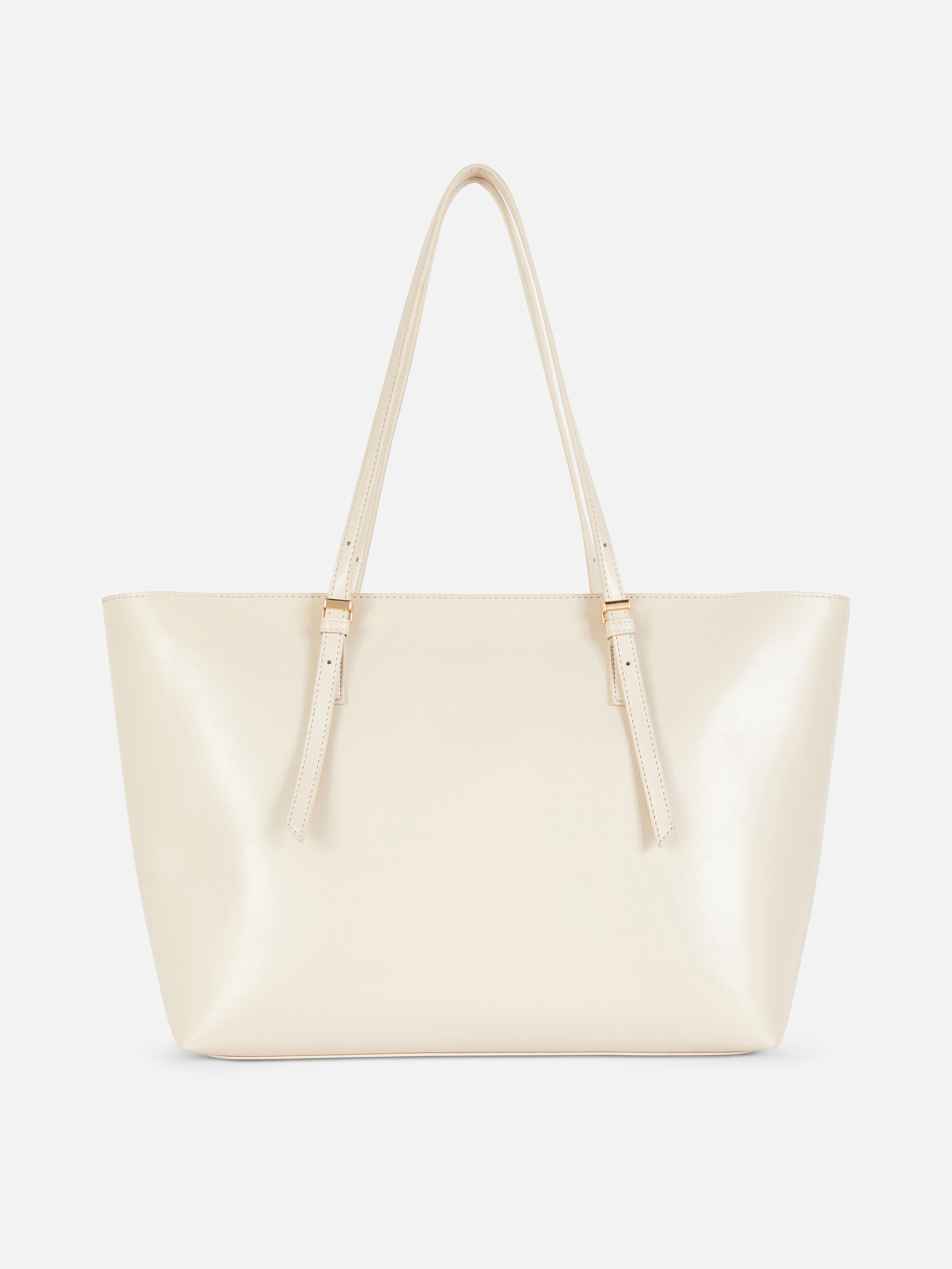 Women's Ivory High Shine Shoulder Bag | Primark