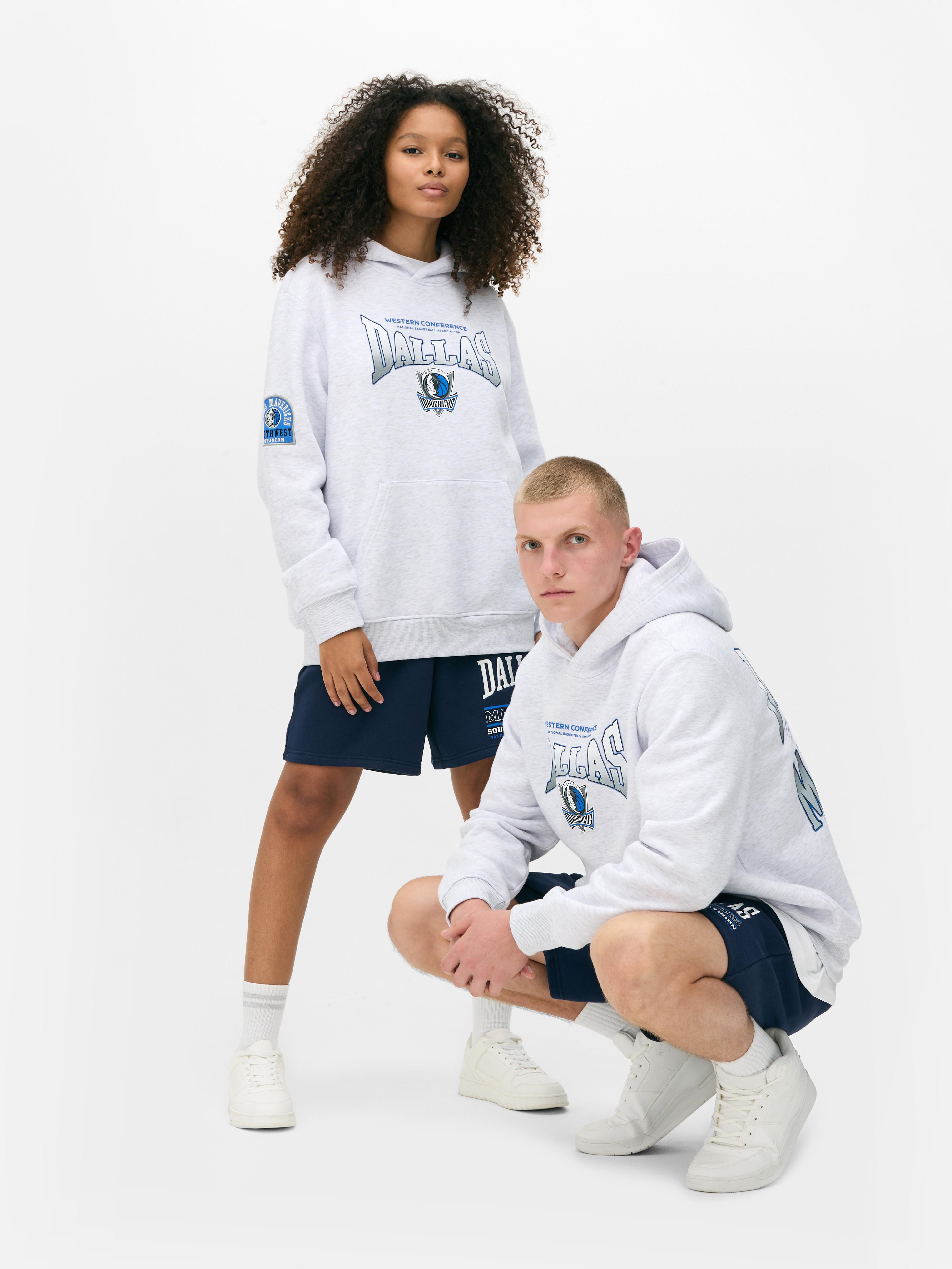 Men's;Women's;Unisex Gray Heather NBA Dallas Mavericks Hoodie