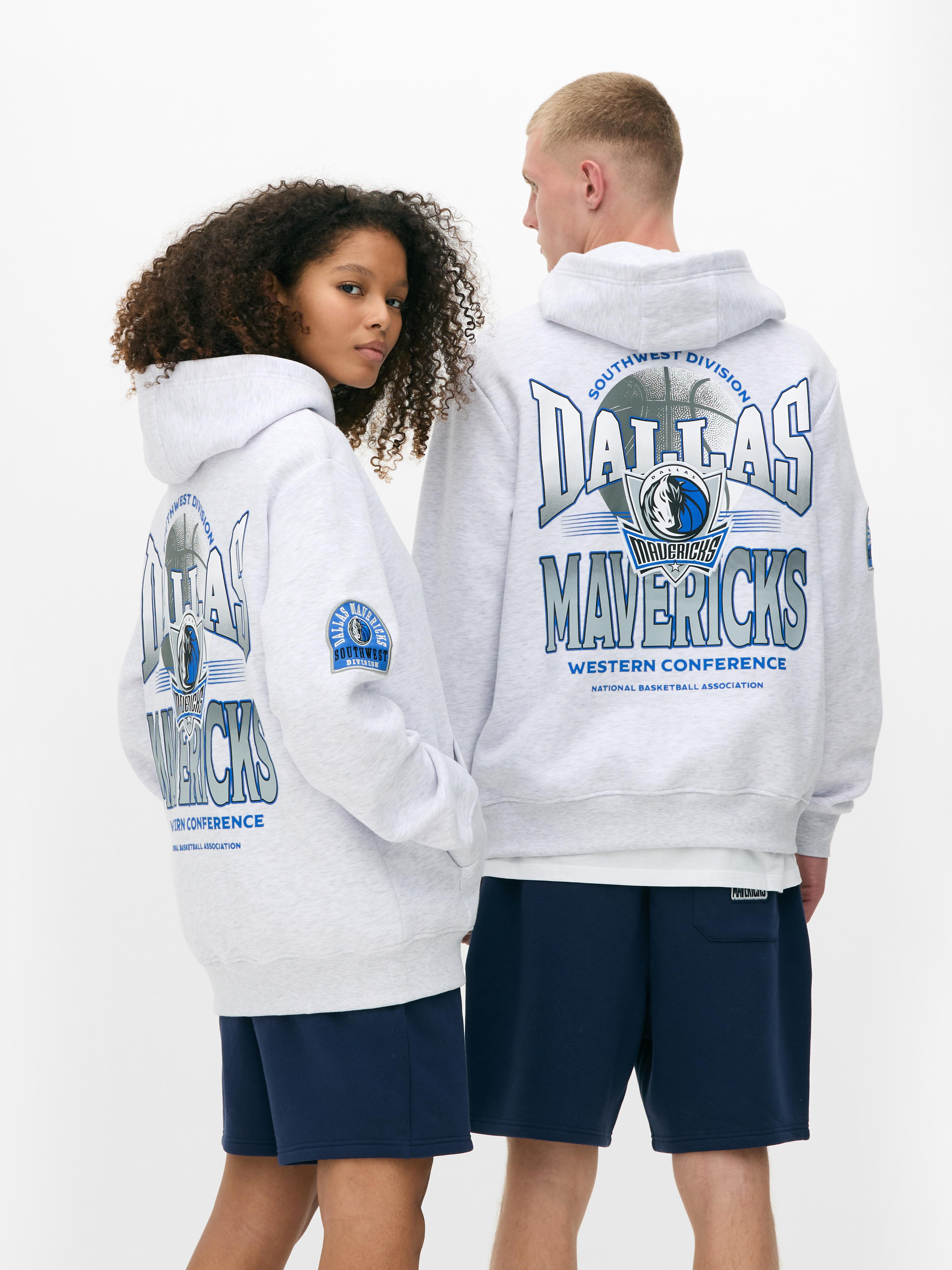 Men's;Women's;Unisex Gray Heather NBA Dallas Mavericks Hoodie