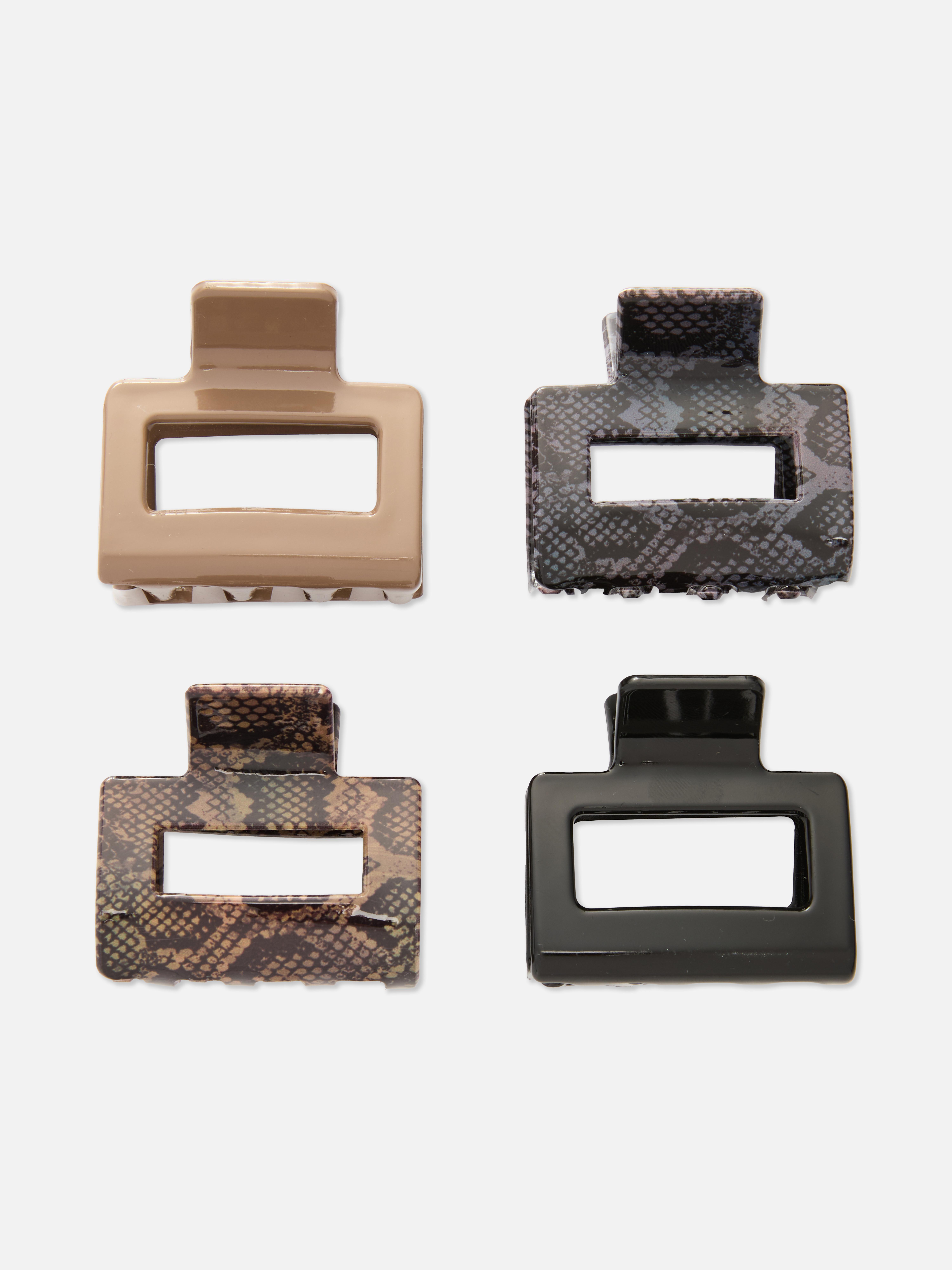 4pk Square Claw Clips