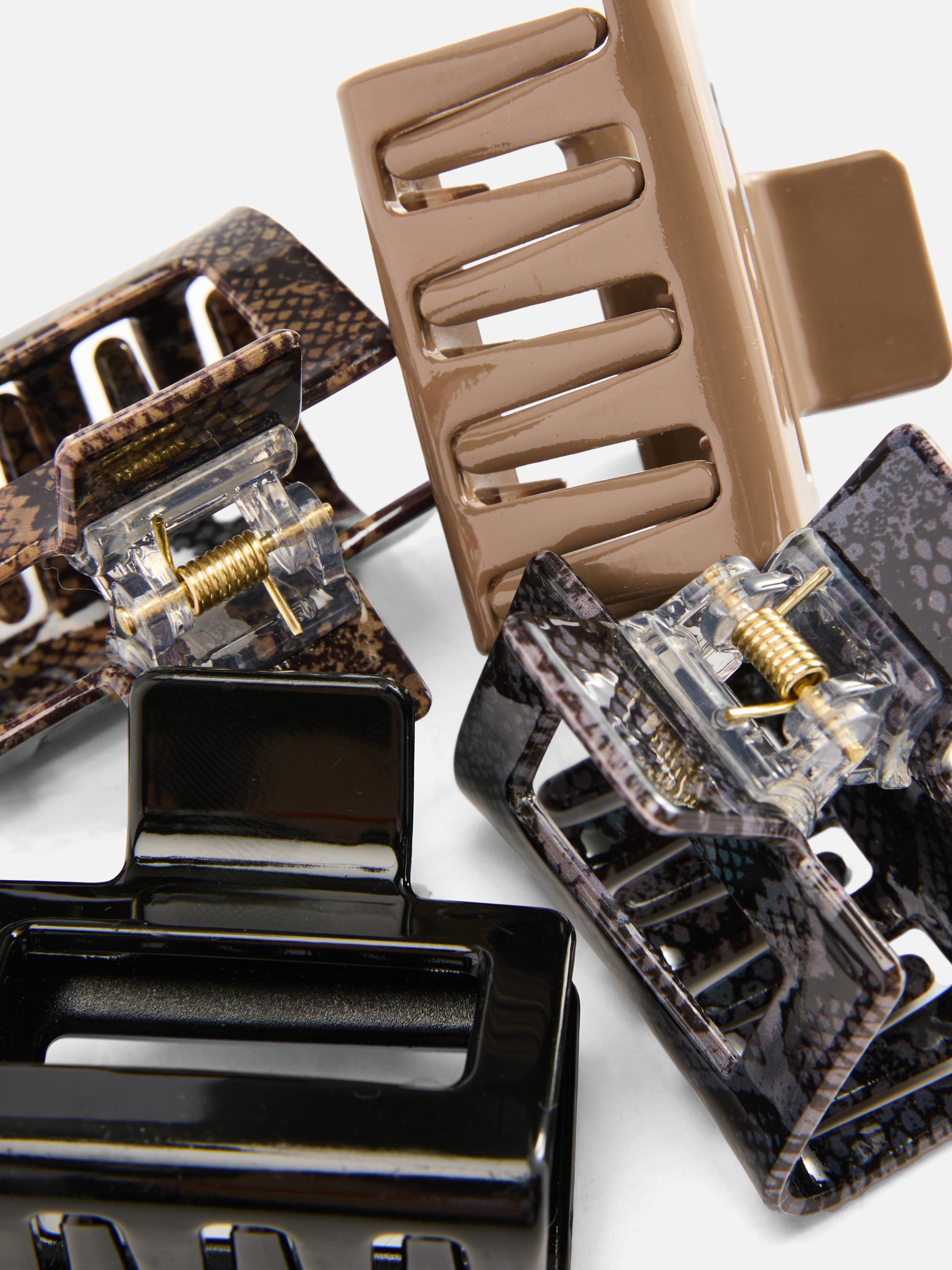 4pk Square Claw Clips