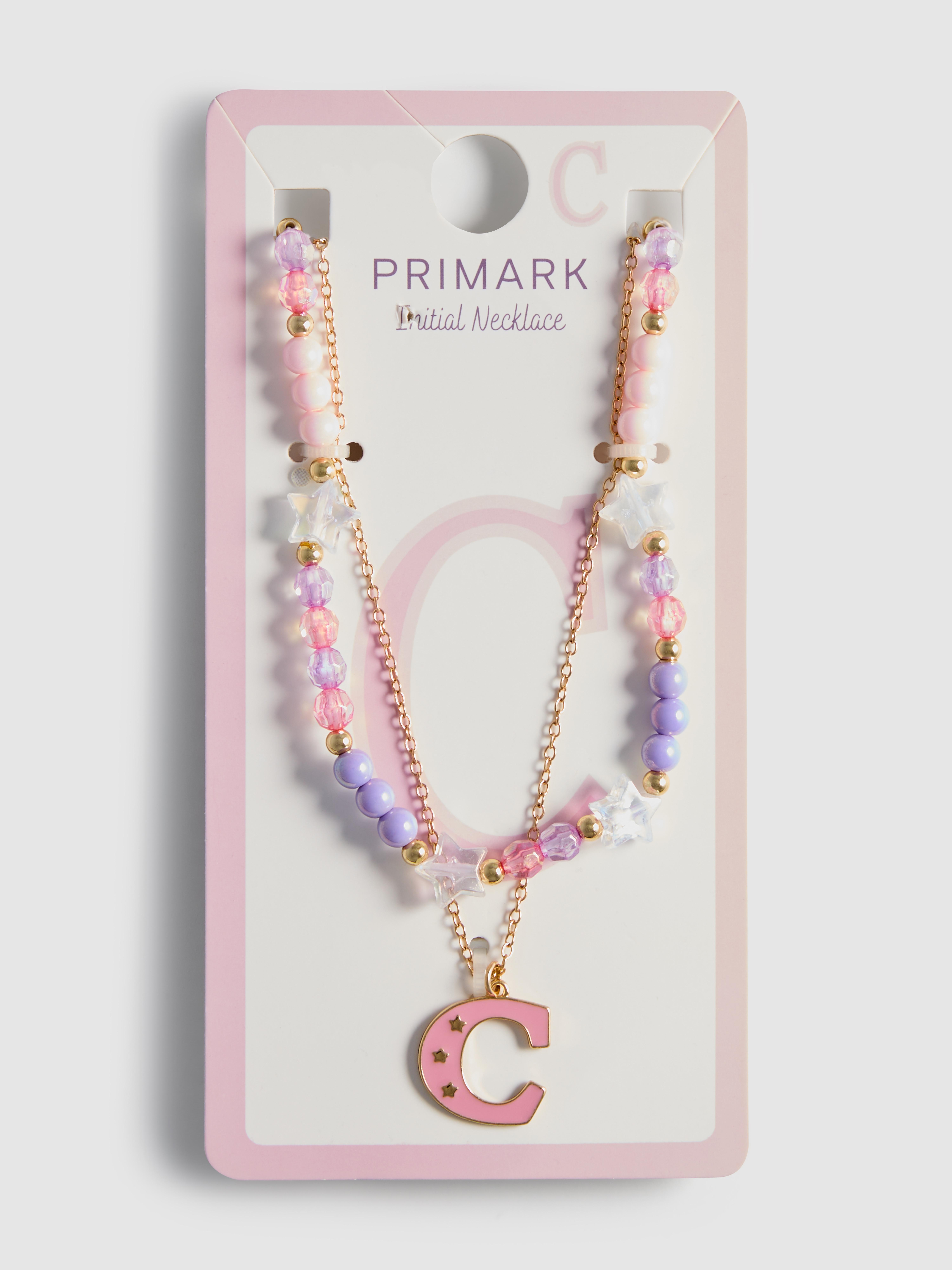 Vrstvený náhrdelník s iniciálou