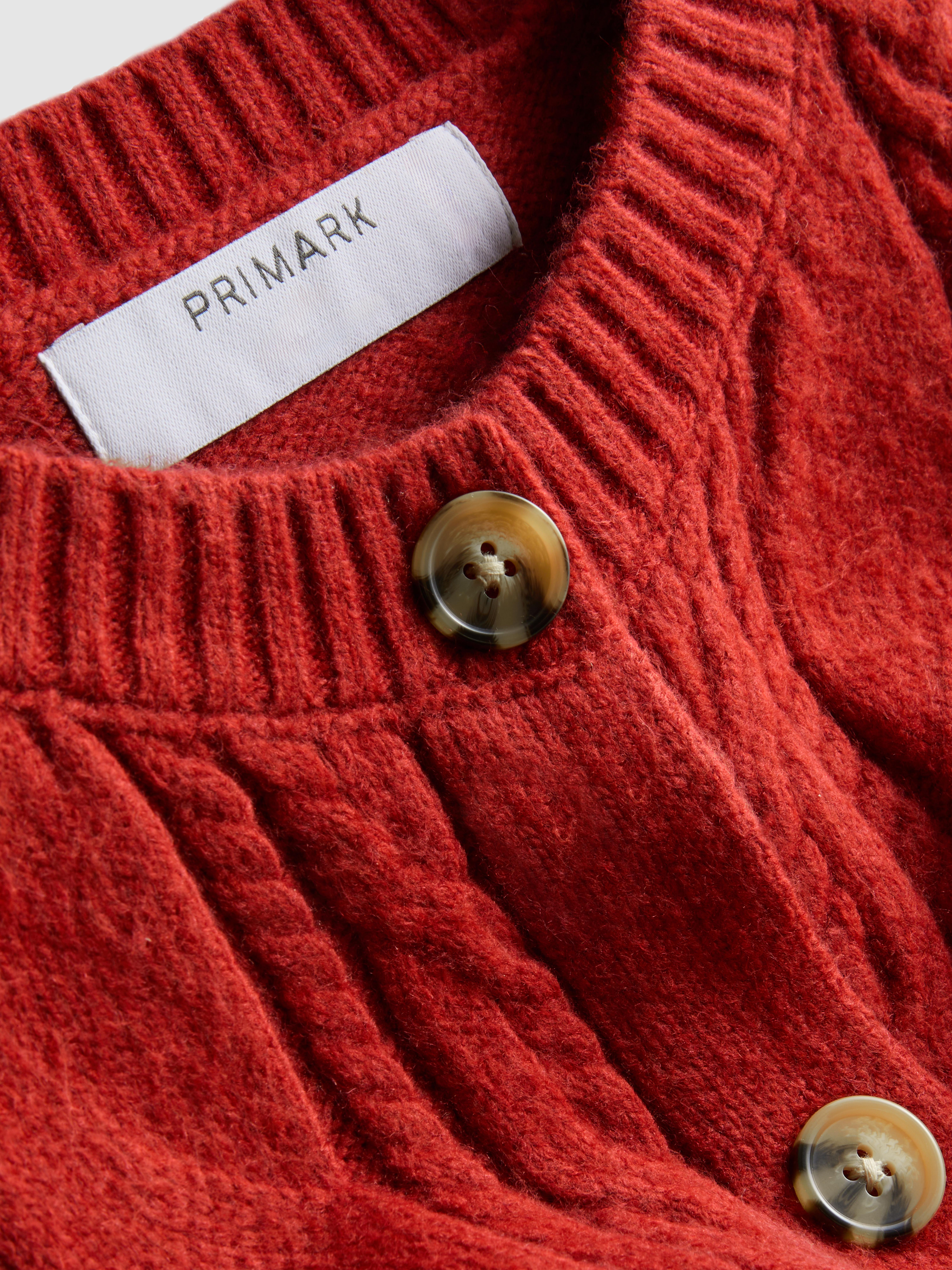 Cable Knit Crewneck Cardigan