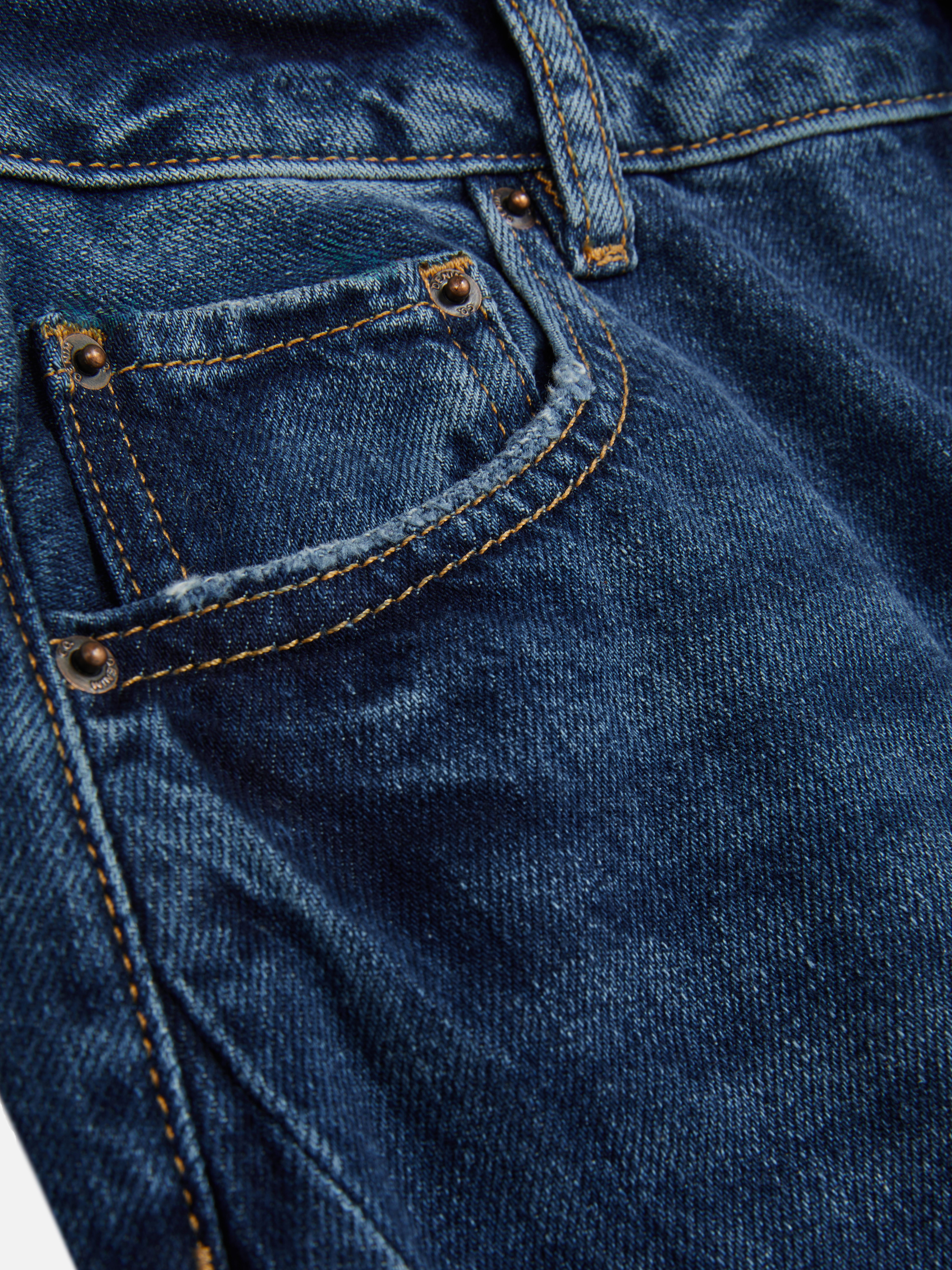 Mid-Rise Barrel Leg Jeans | Short - Long Lengths