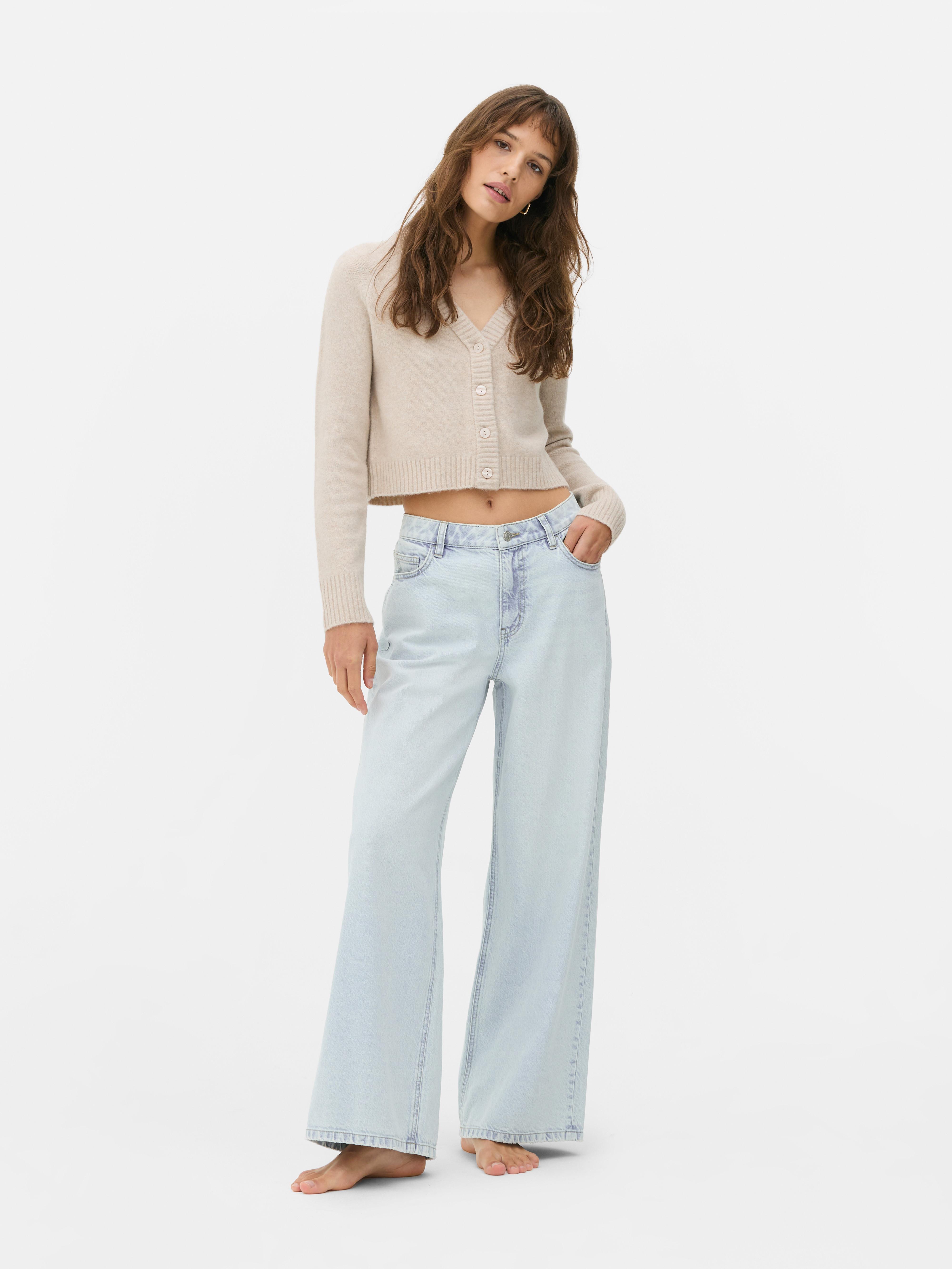 Mid-Rise Wide Leg Jeans | Short - Long Lengths
