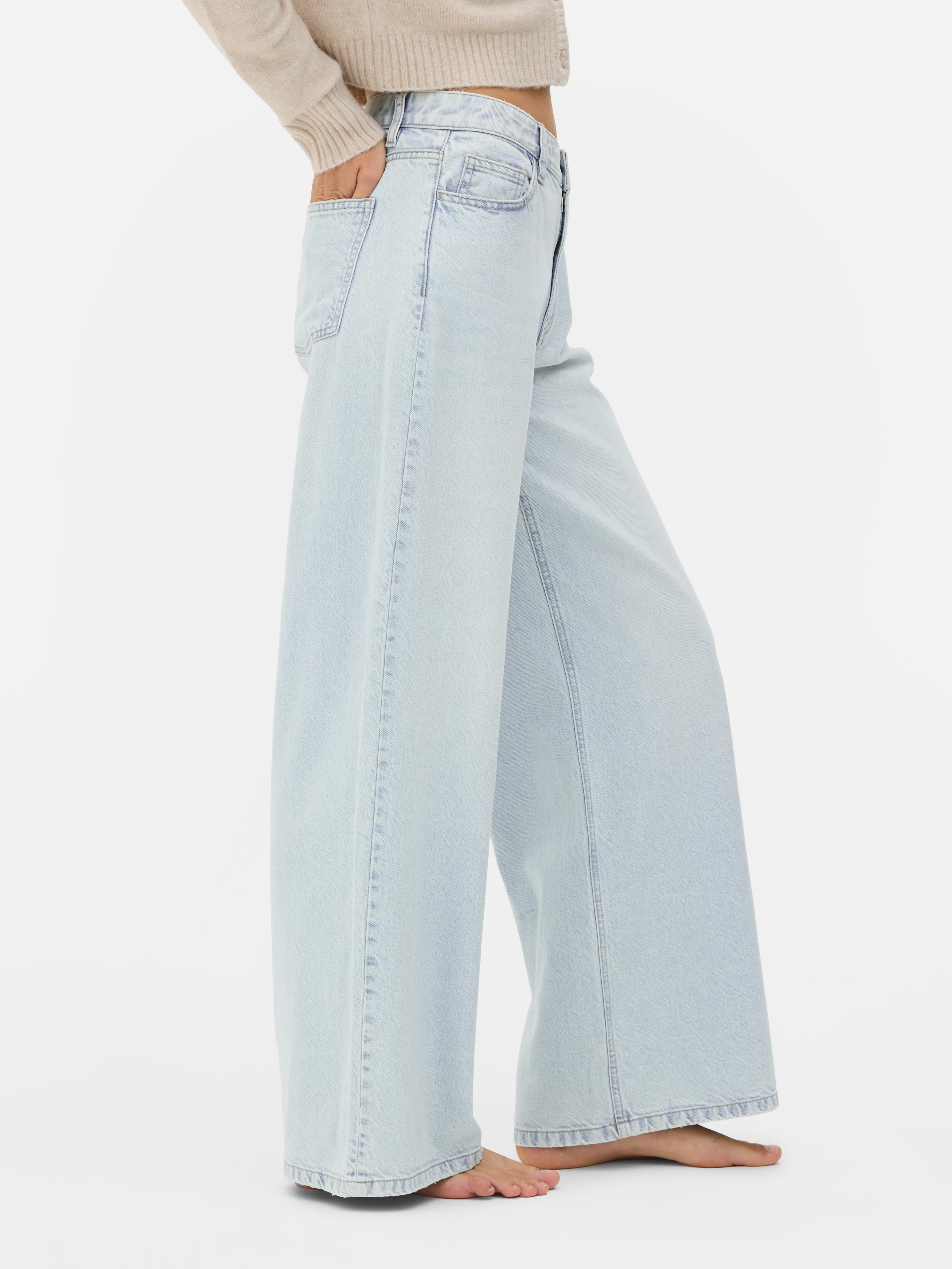 Mid-Rise Wide Leg Jeans | Short - Long Lengths