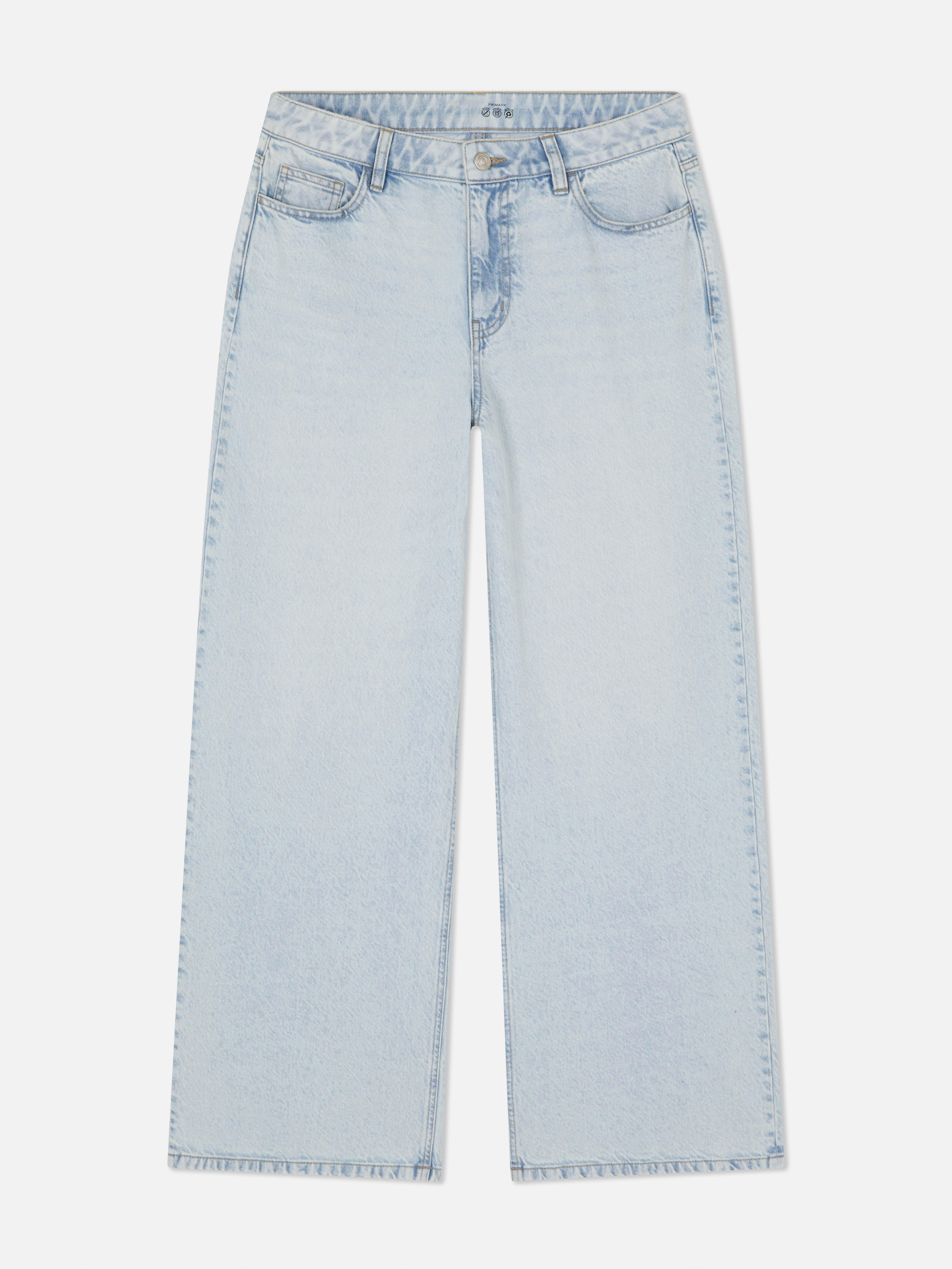 Mid-Rise Wide Leg Jeans | Short - Long Lengths