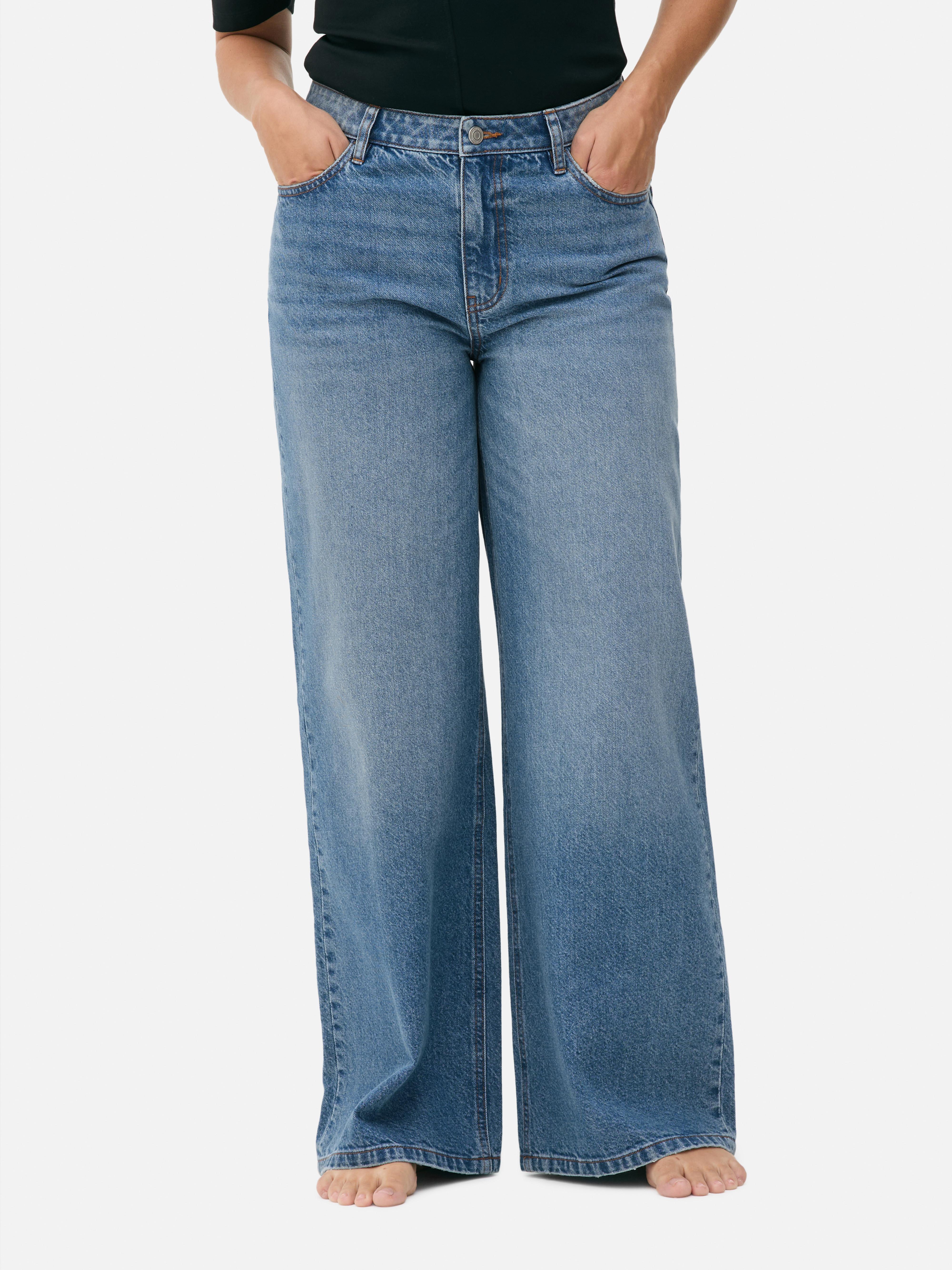 Mid-Rise Wide Leg Jeans | Short - Long Lengths