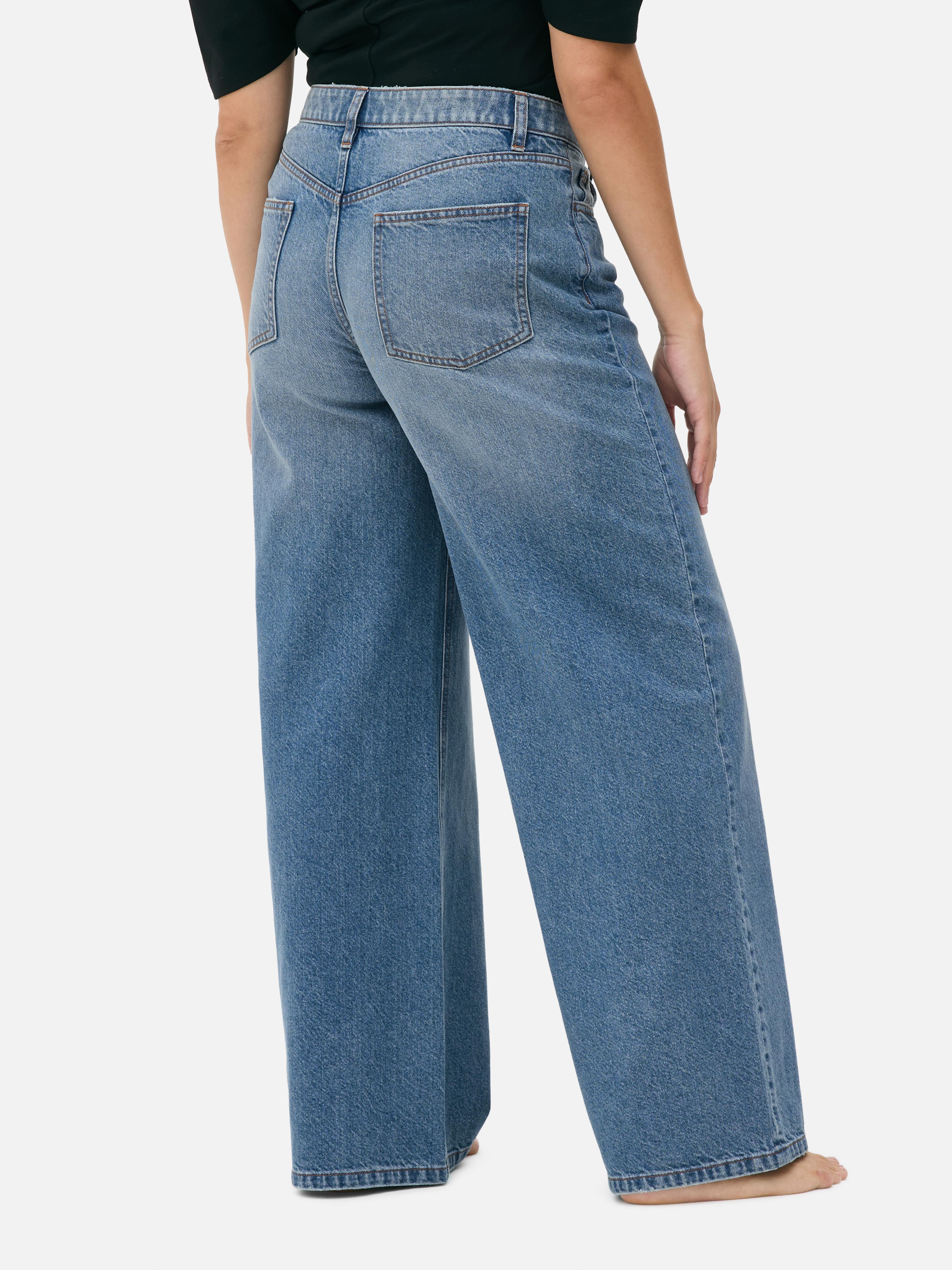 Mid-Rise Wide Leg Jeans | Short - Long Lengths
