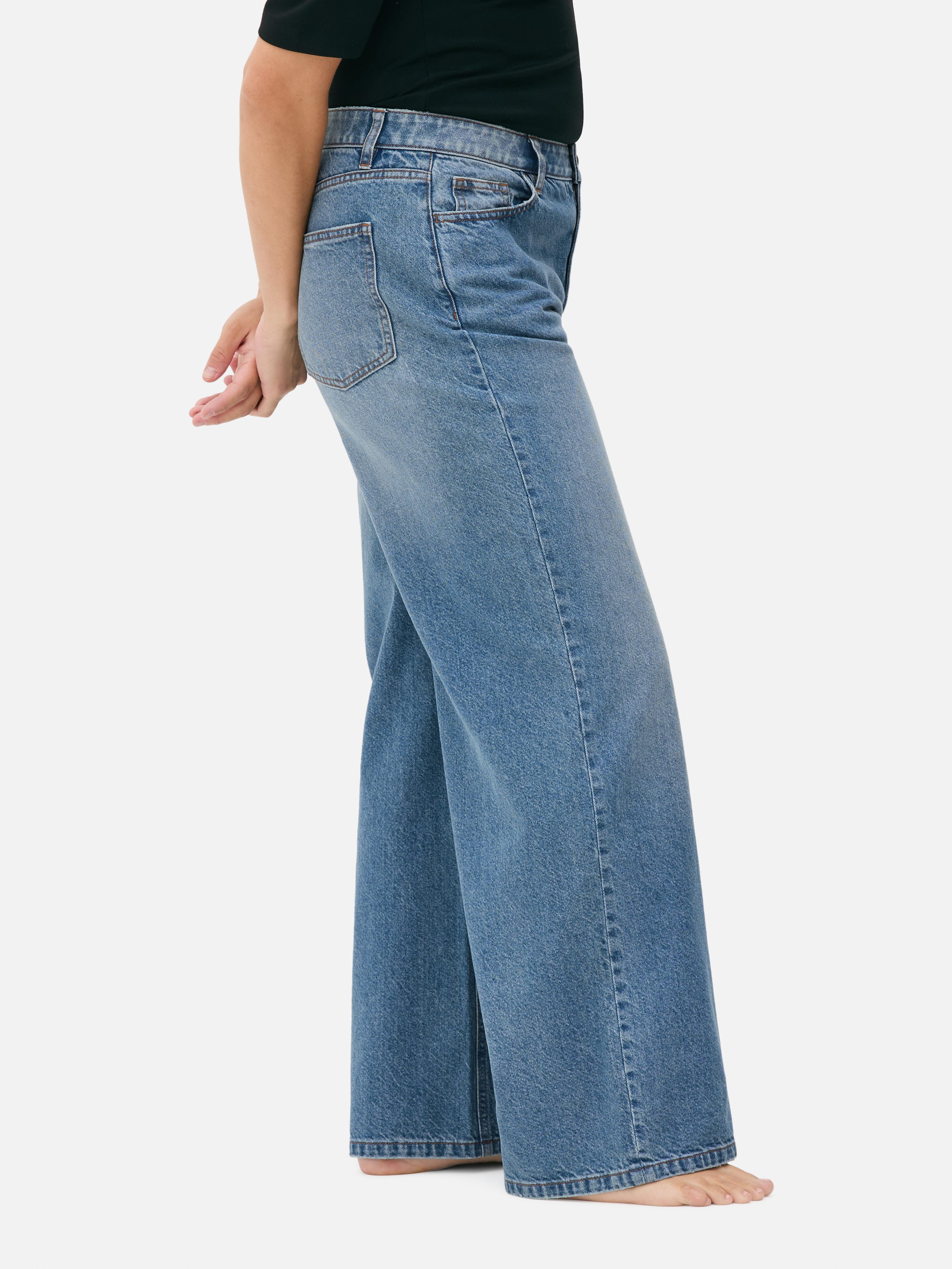 Mid-Rise Wide Leg Jeans | Short - Long Lengths