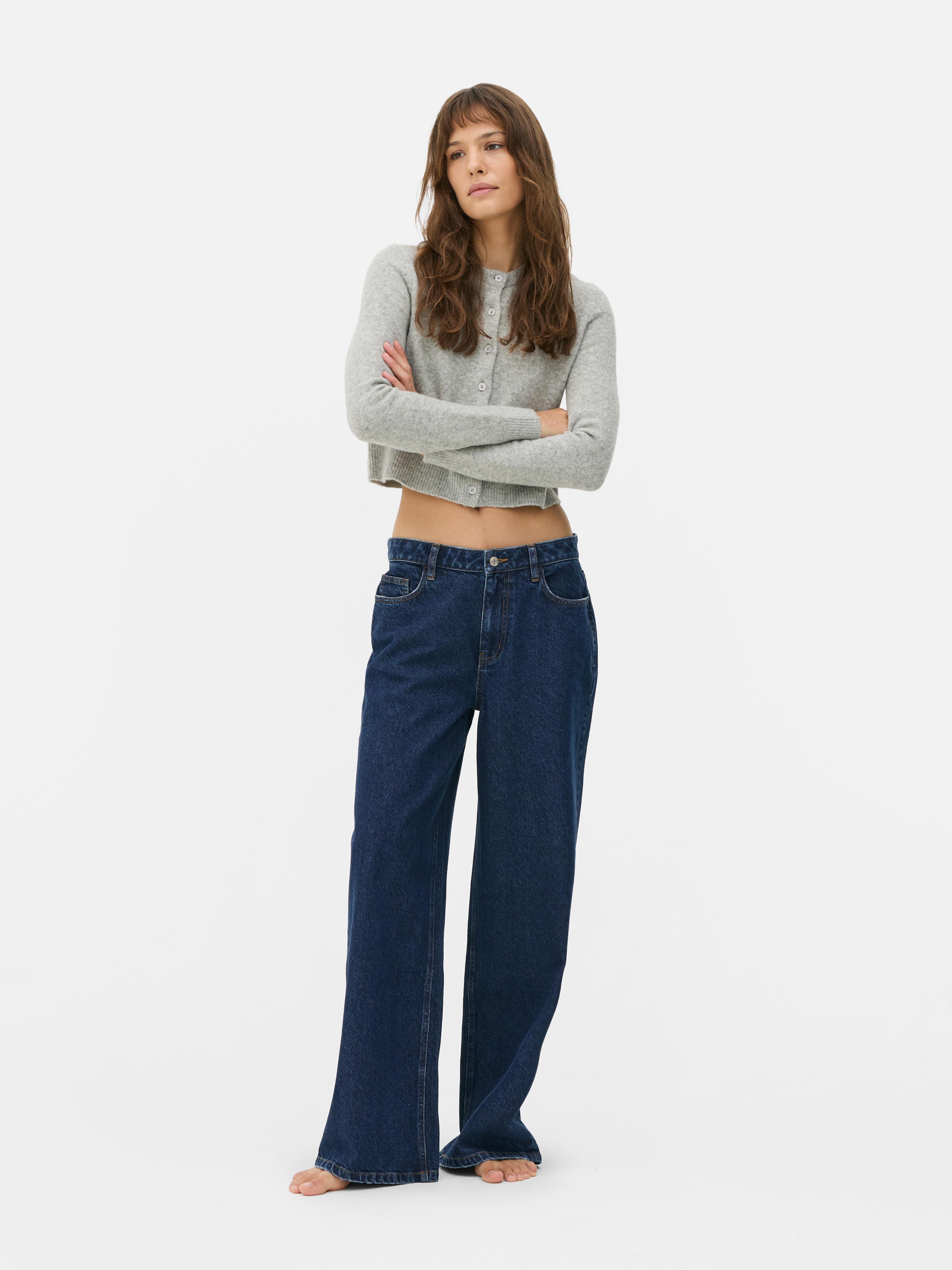 Mid-Rise Wide Leg Jeans | Short - Long Lengths