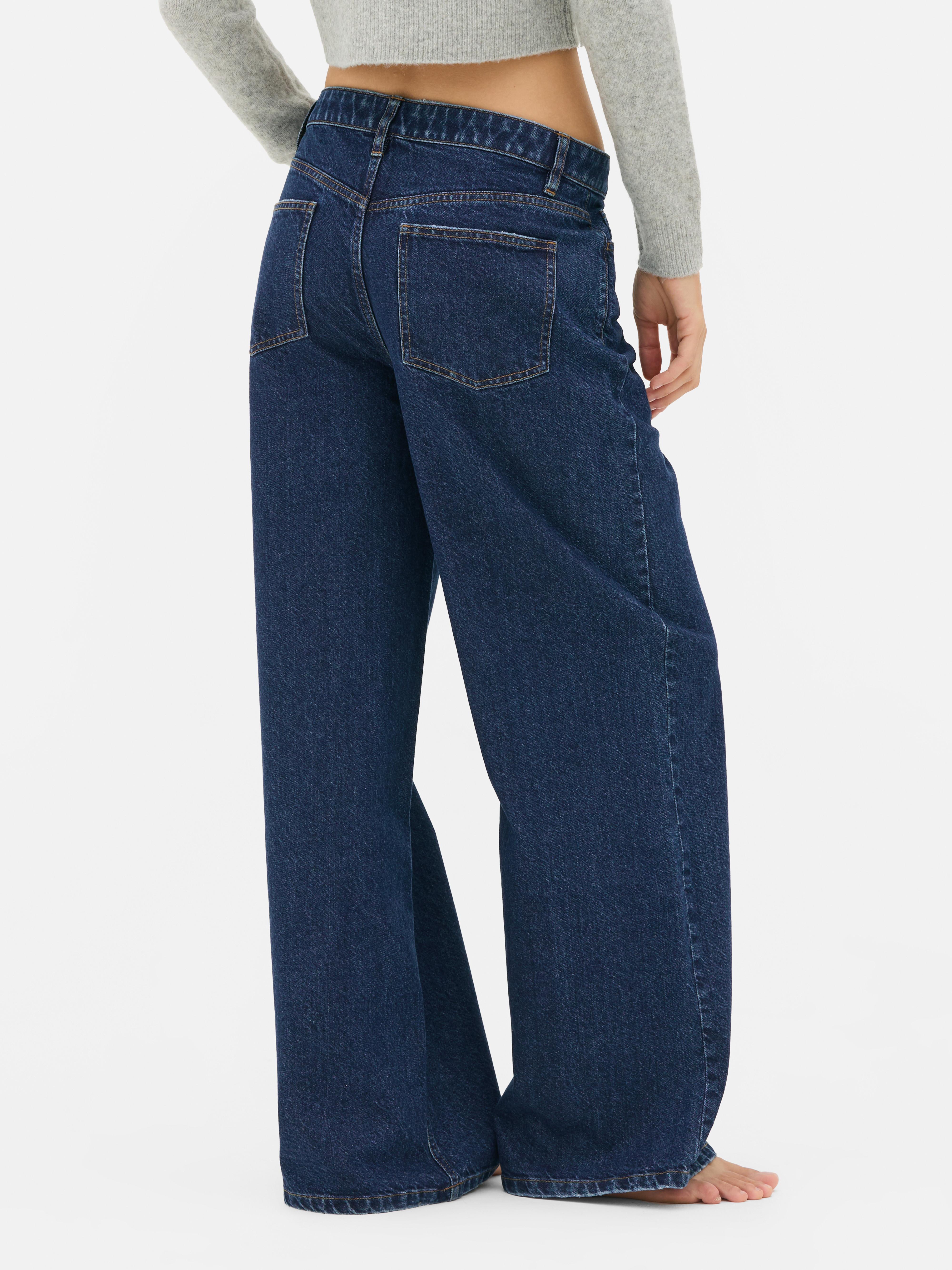 Mid-Rise Wide Leg Jeans | Short - Long Lengths