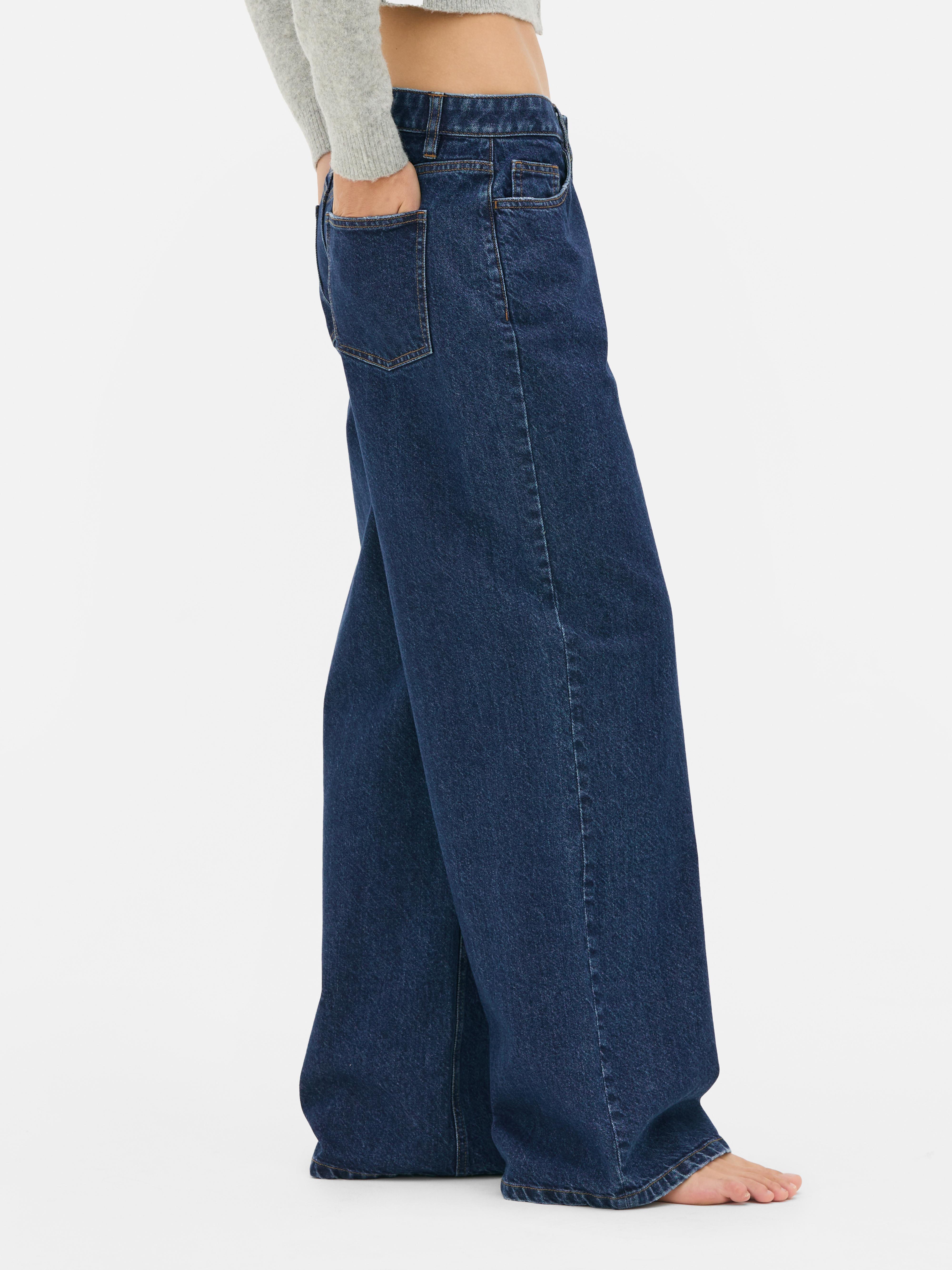 Mid-Rise Wide Leg Jeans | Short - Long Lengths