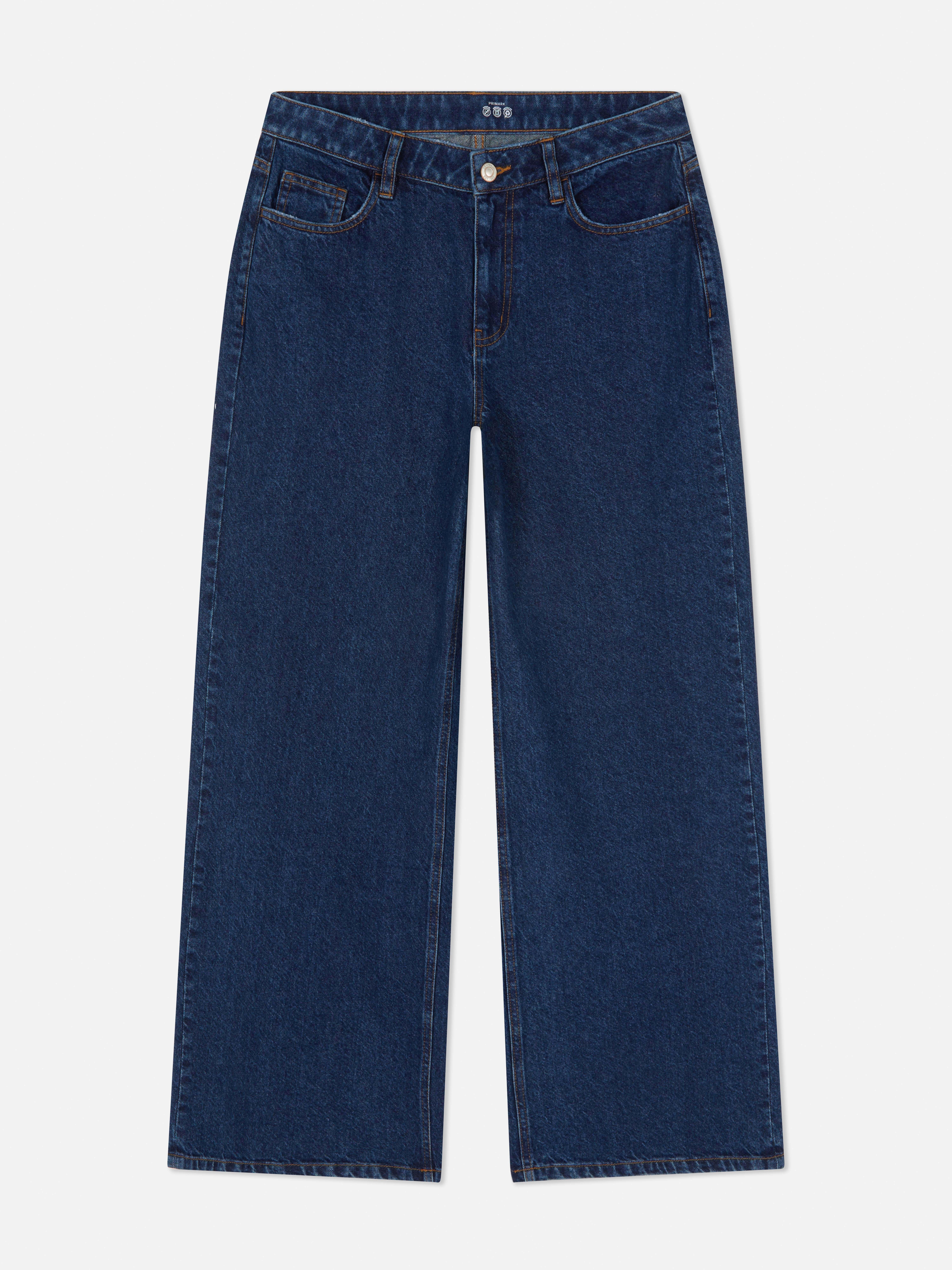 Mid-Rise Wide Leg Jeans | Short - Long Lengths