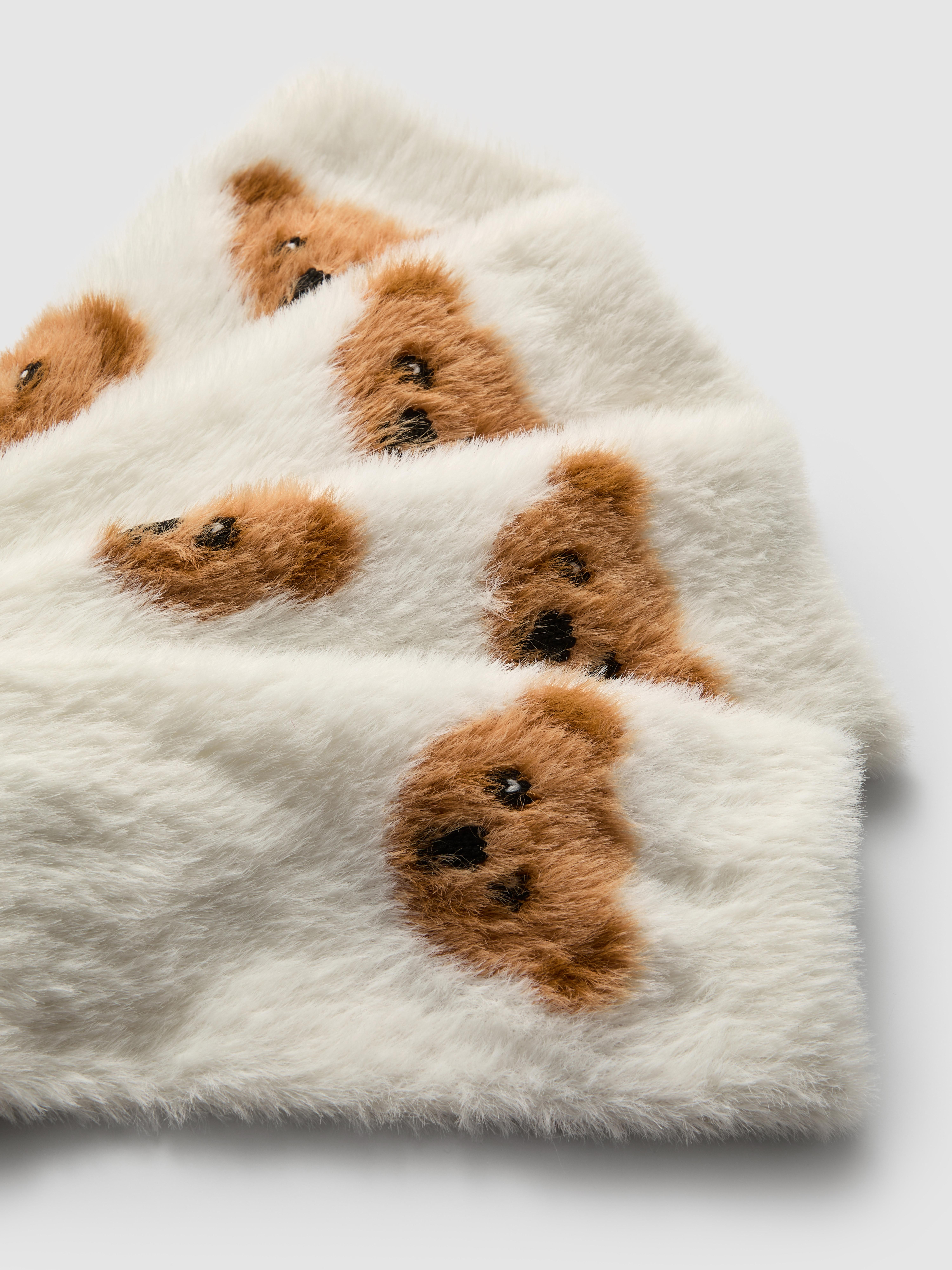 Pack 2 pares meias felpudas urso