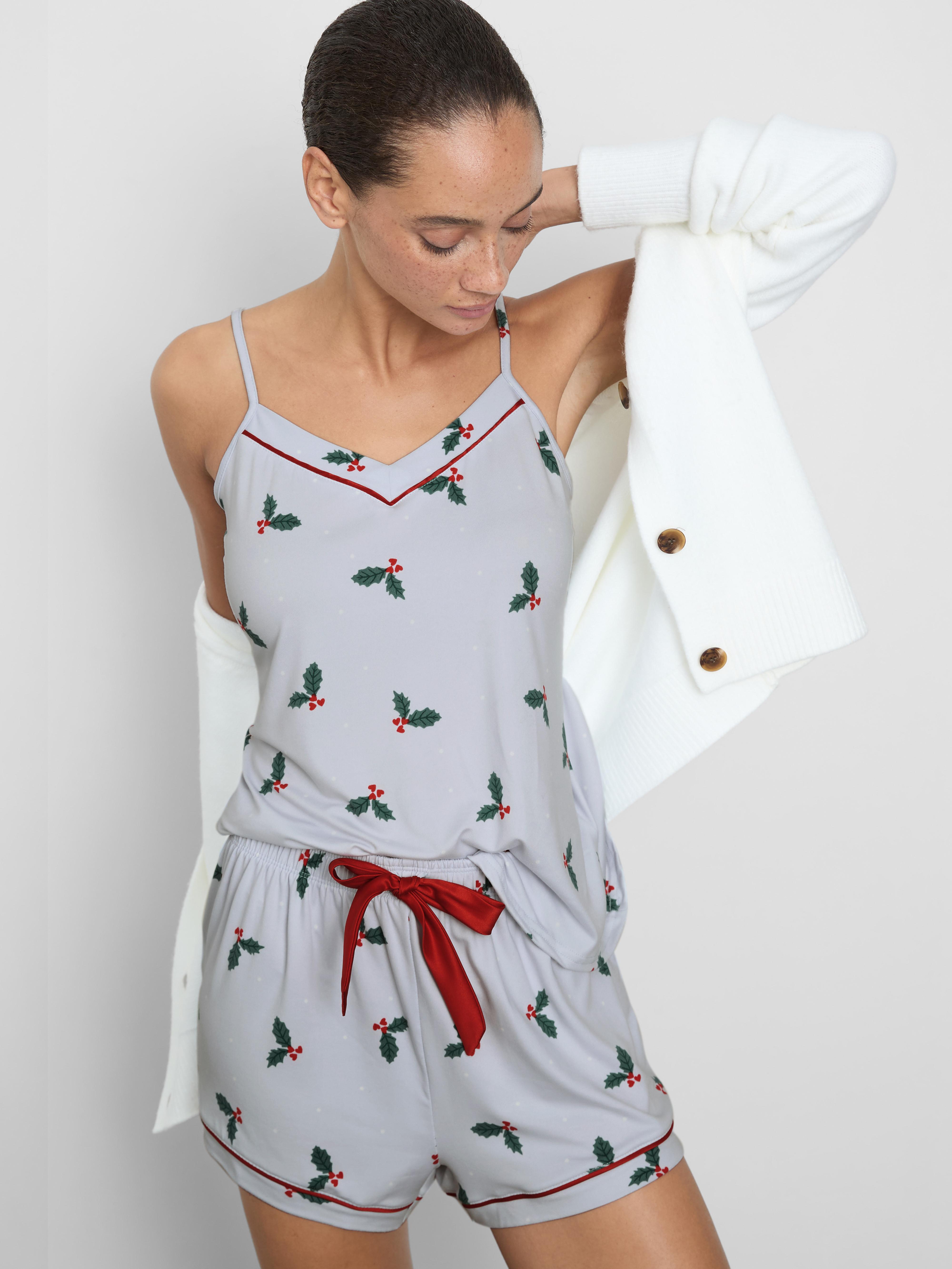 Christmas Holly Shorty Pyjamas