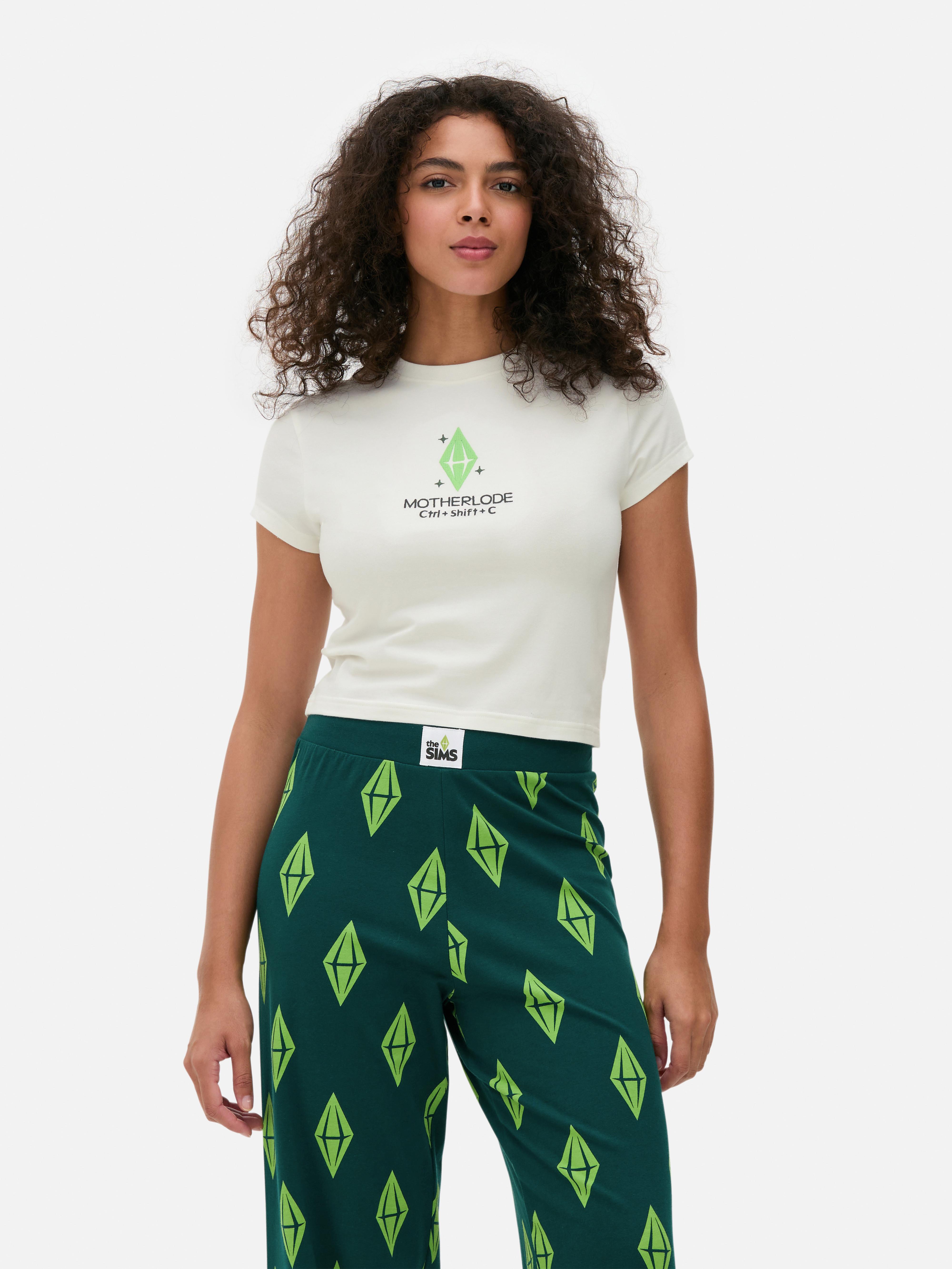 The Sims Cropped Pyjama Top