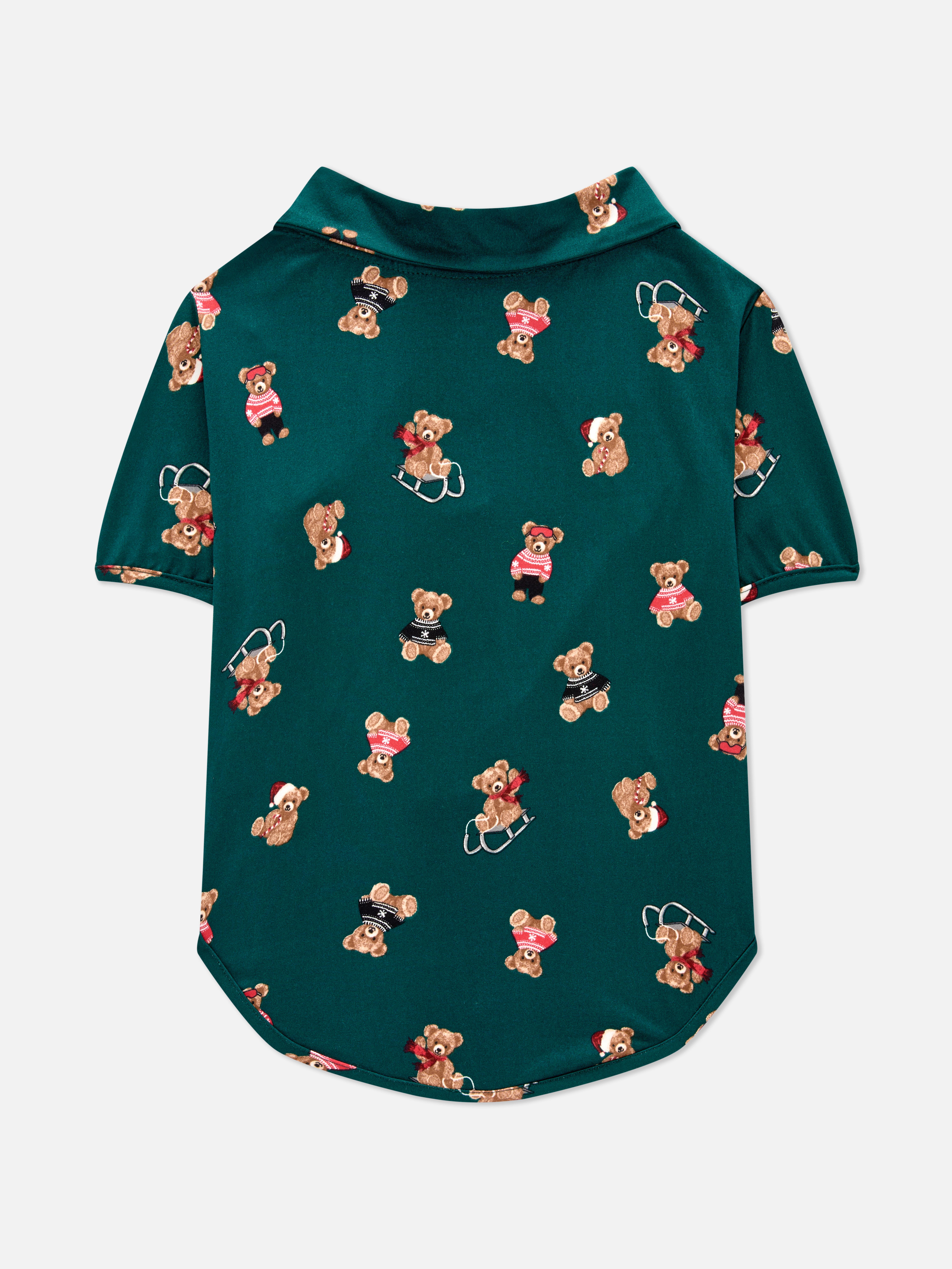 Pet Green Bear Family Christmas Pyjamas