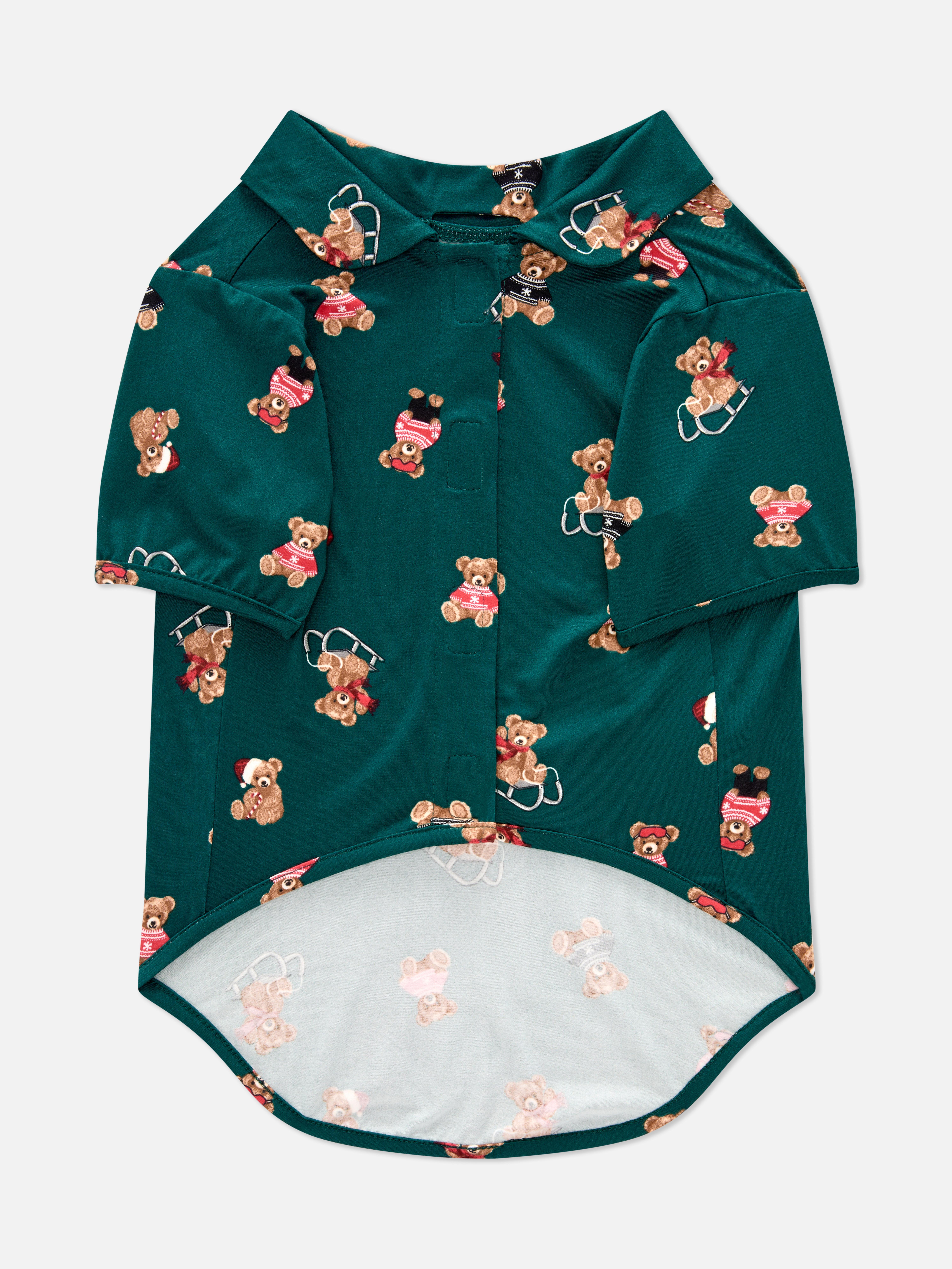 Pet Green Bear Family Christmas Pyjamas