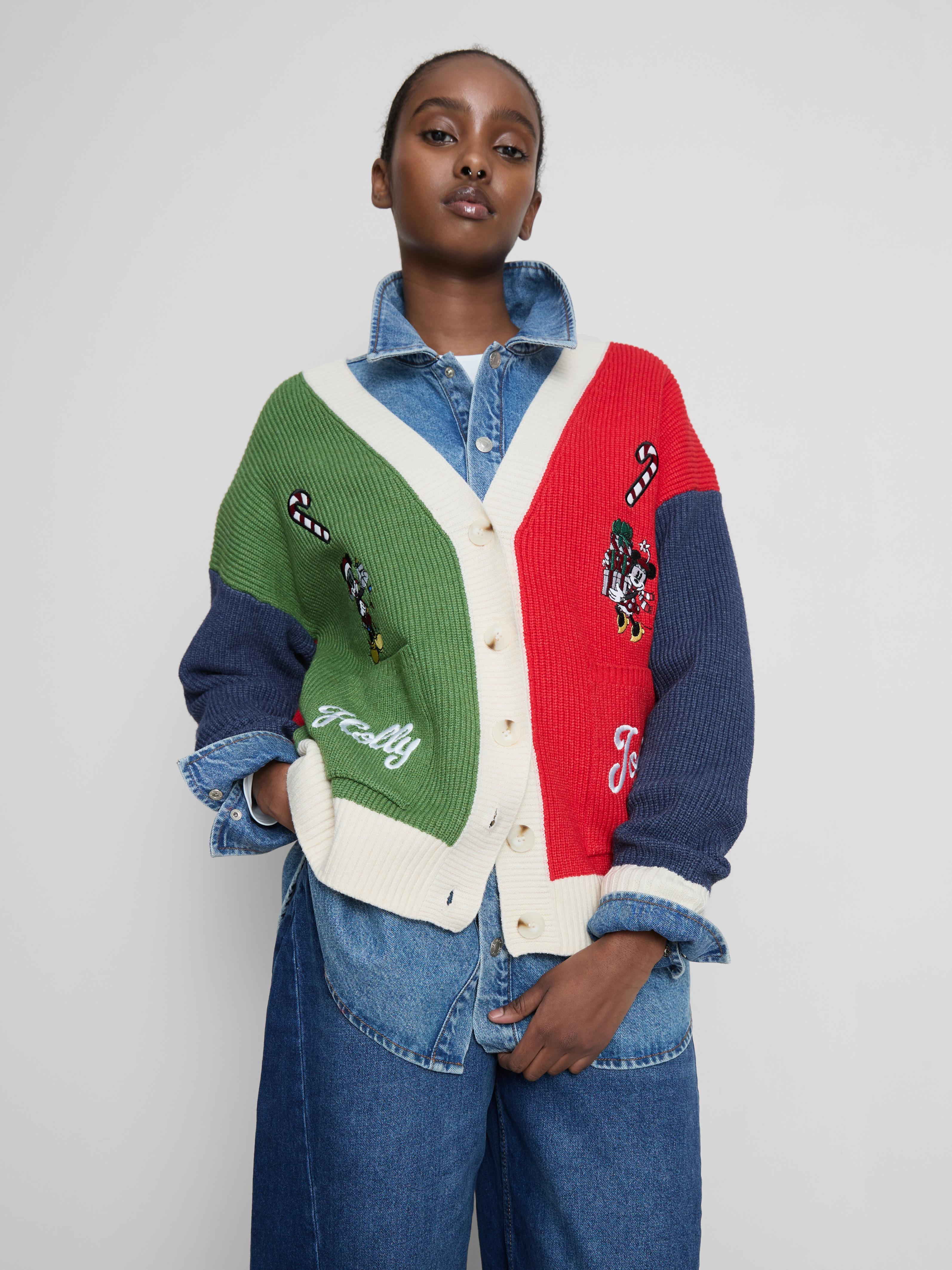 Disney's Mickey Mouse and Minnie Mouse Christmas Cardigan
