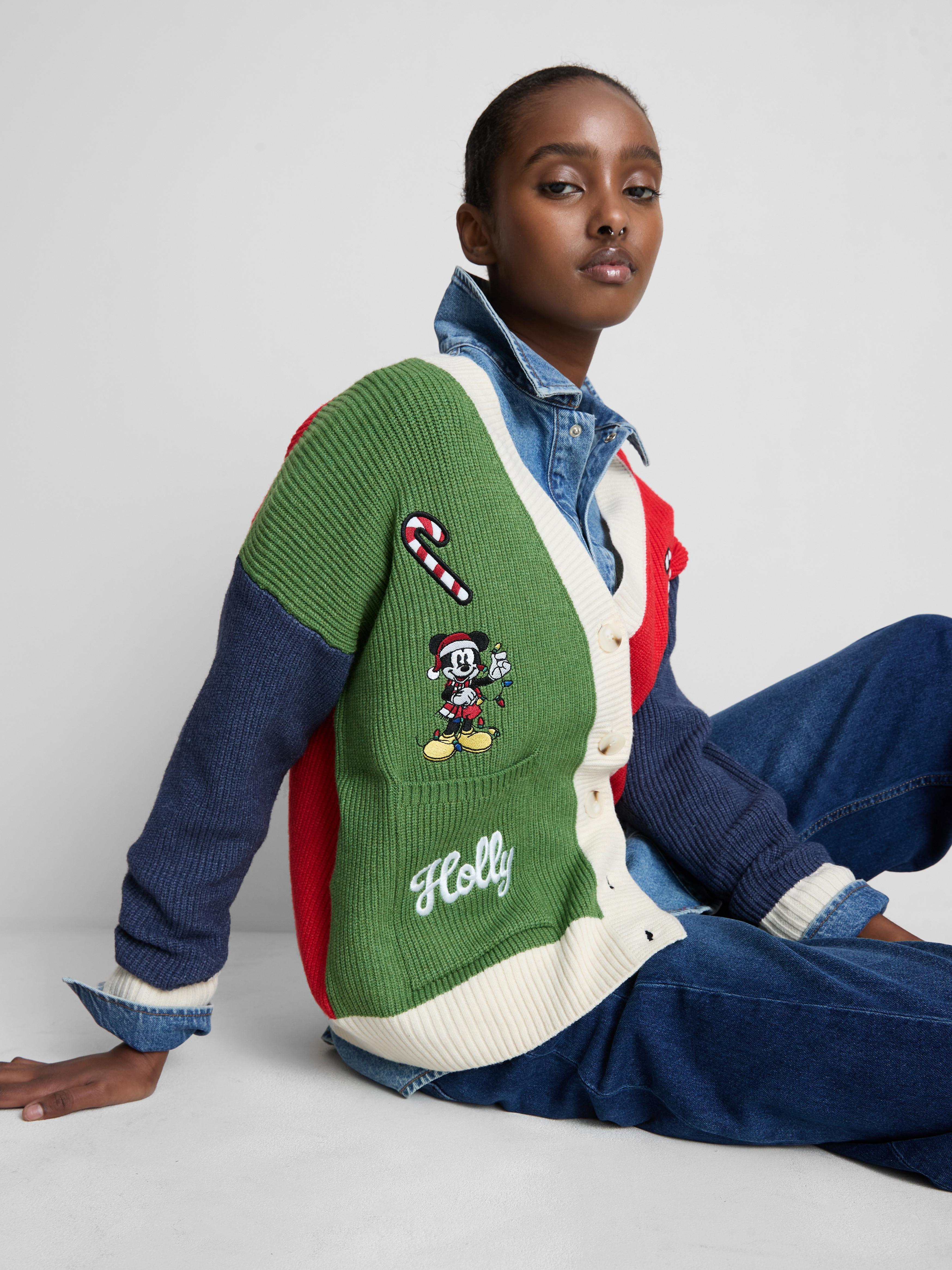 Disney's Mickey Mouse and Minnie Mouse Christmas Cardigan