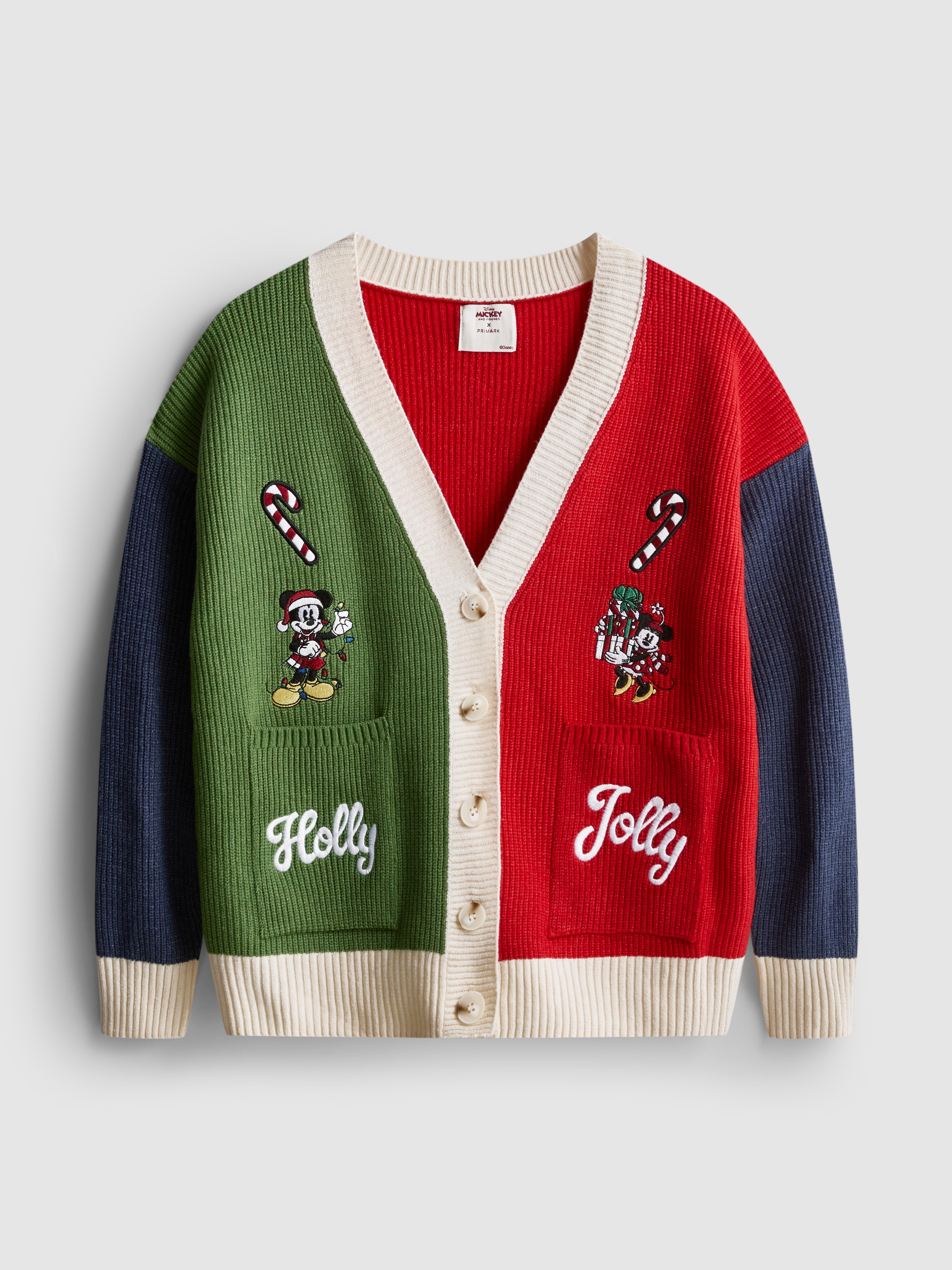 Disney's Mickey Mouse and Minnie Mouse Christmas Cardigan