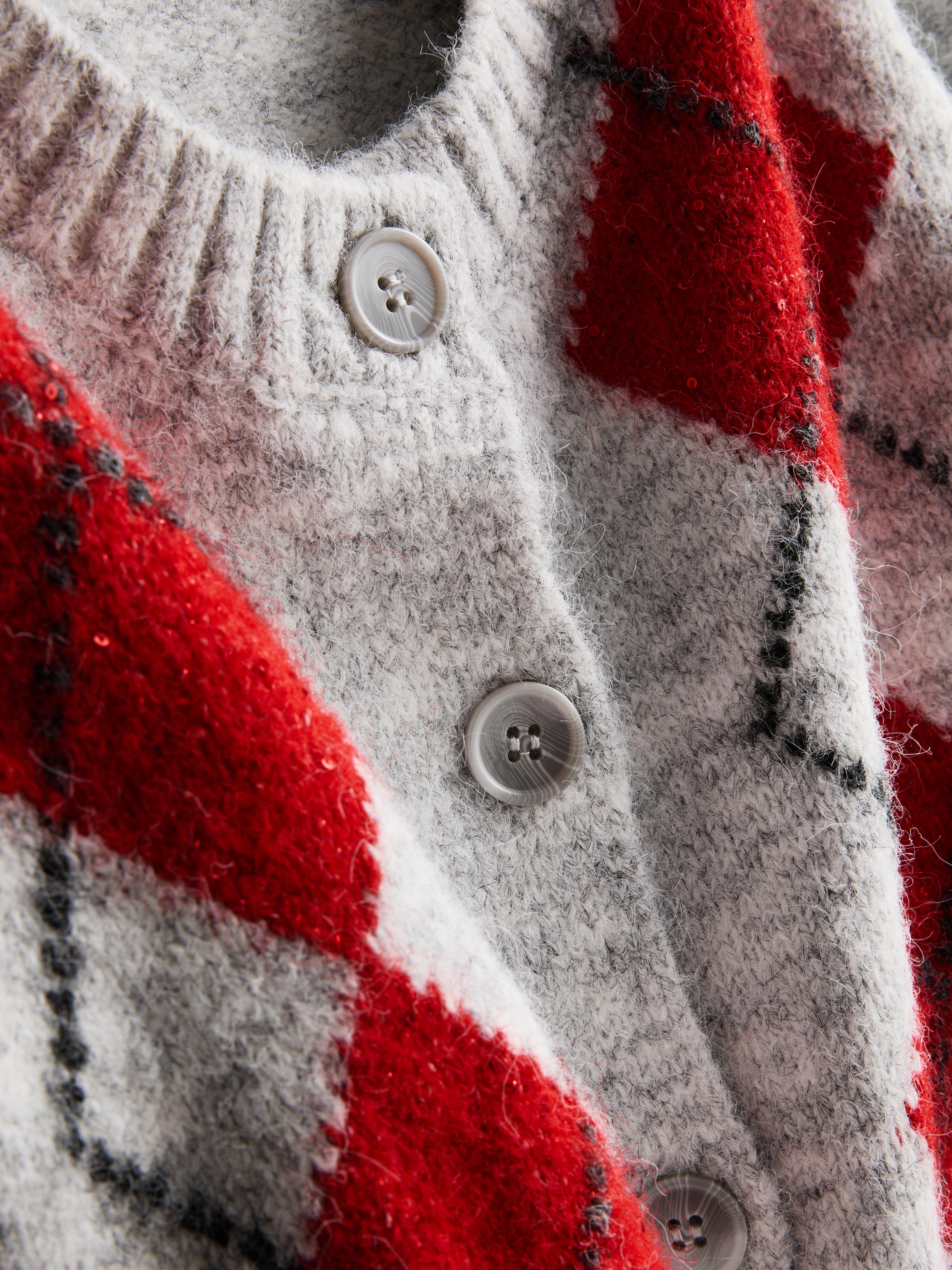 Knitted Round Neck Cardigan